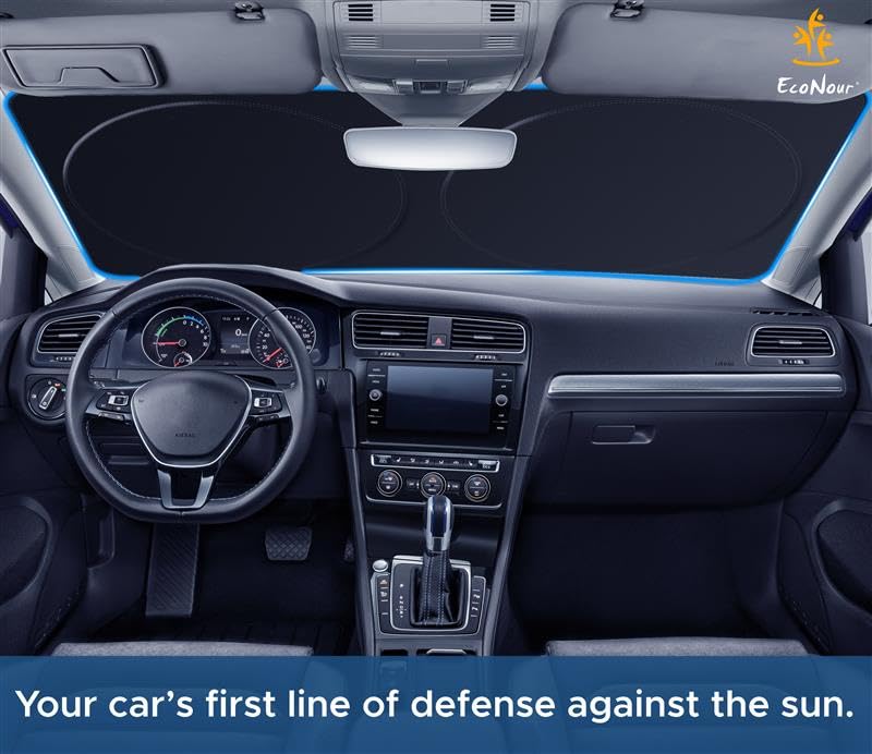 Car Windshield Sun Shade – Protects SUV, Sedan, Coupe & Hatchback from UV Rays