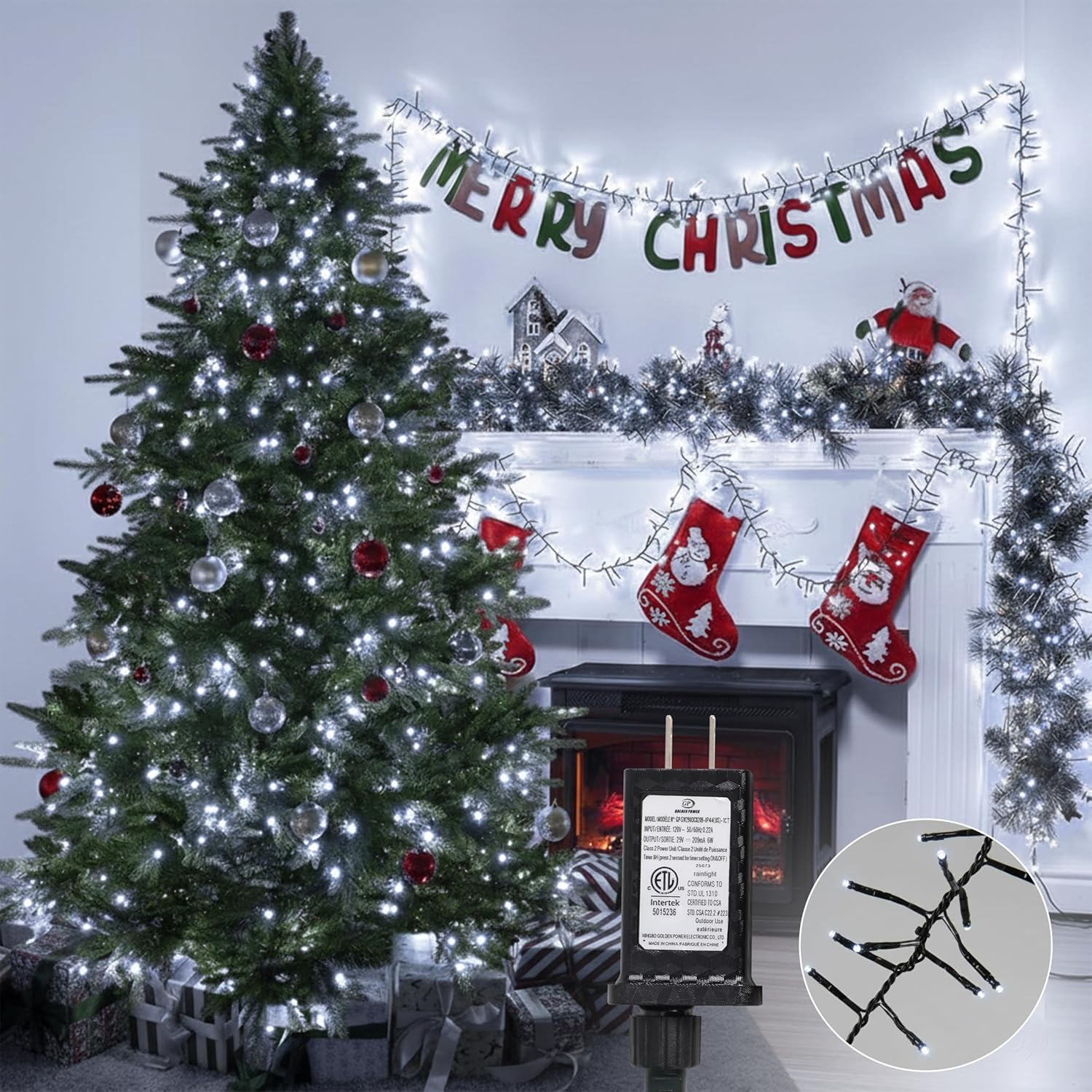 LED String Lights for Decoration – EcoNour 480 LED Cool White