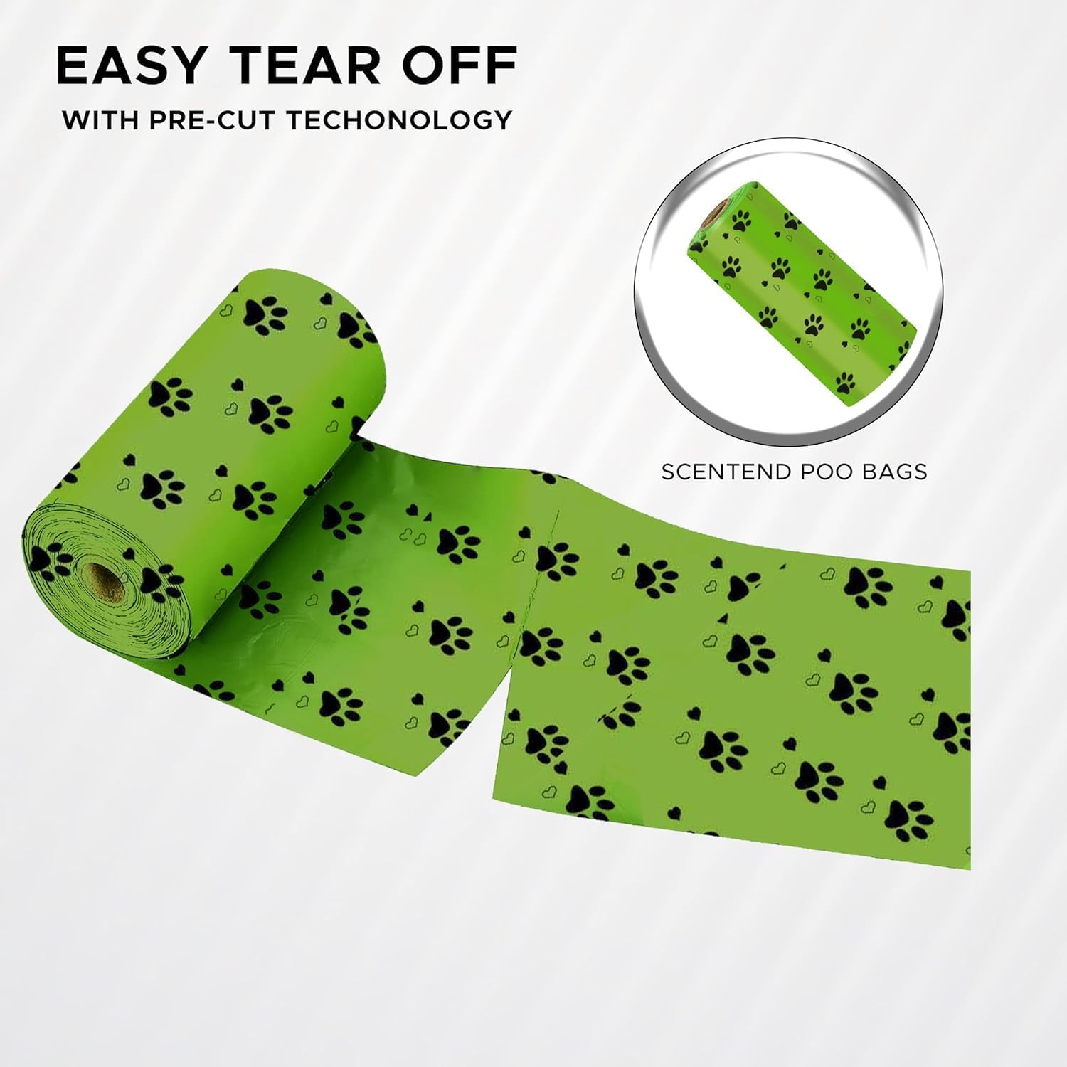 EcoNour Dog Poop Bags 540 Counts Biodegradable Poop Waste Bag with Odor-Masking Scent and Dispenser - 100% Leak Proof Convenient Dispensing, Durable & Generously Sized Dog Poop Bags for Pet Owners