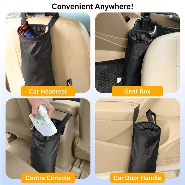 EcoNour Car Trash Bag Easy Mount for Back Seat