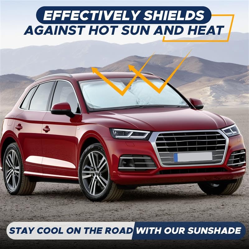 Car Windshield Sun Shade – Patented Reflective Design Keeps Car Cool
