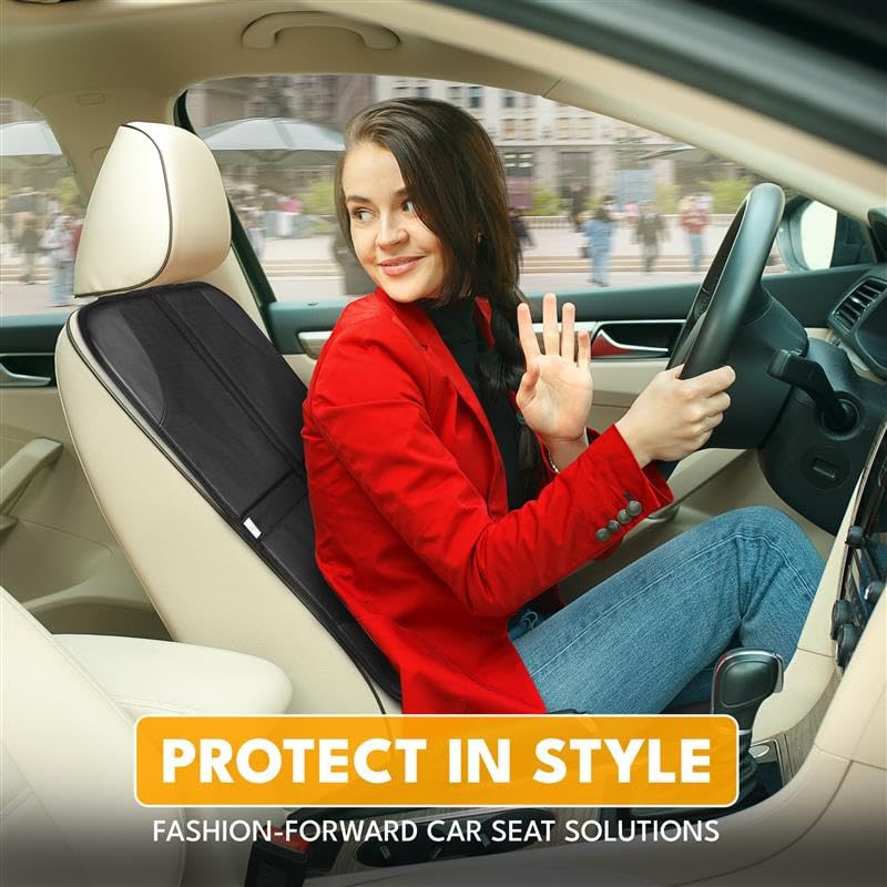 Easy Install Child Car Seat Protector with Adjustable Straps