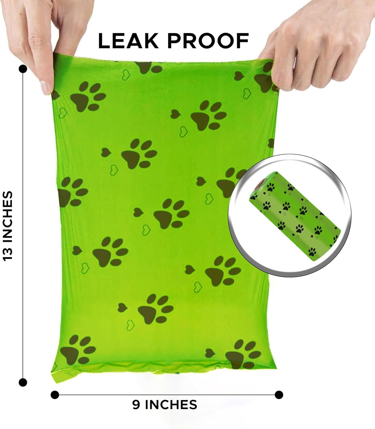 EcoNour Dog Poop Bags 540 Counts Biodegradable Poop Waste Bag with Odor-Masking Scent and Dispenser - 100% Leak Proof Convenient Dispensing, Durable & Generously Sized Dog Poop Bags for Pet Owners