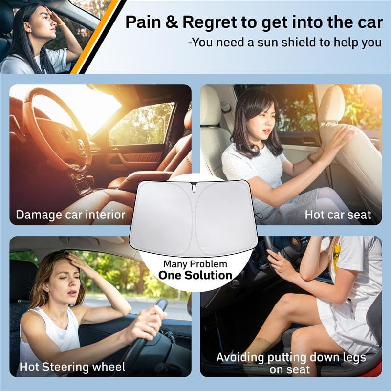 Foldable Windshield Sun Shade for Volkswagen Interior Protection