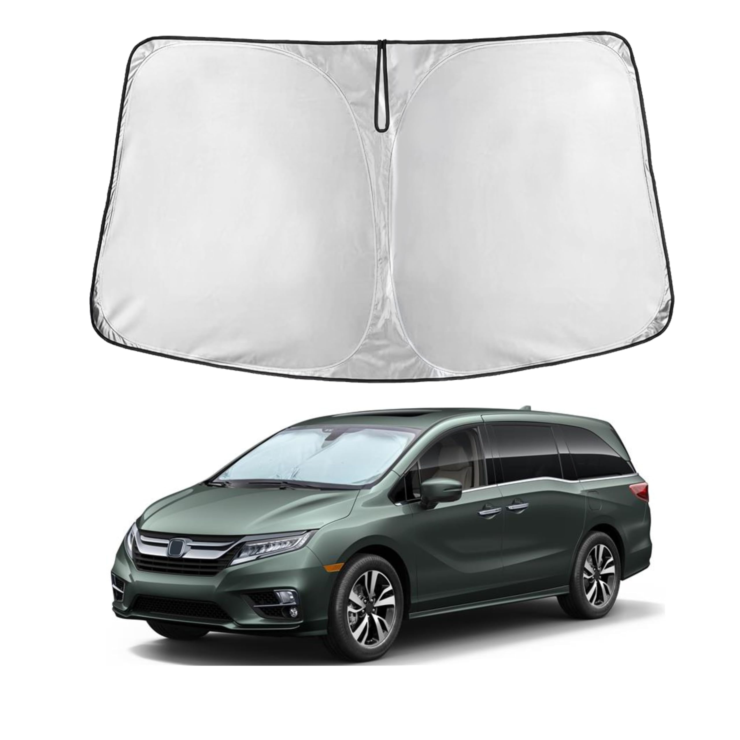 Retractable Windshield Sun Shade For SUV/Sedan – Folding UV Block, Donwell