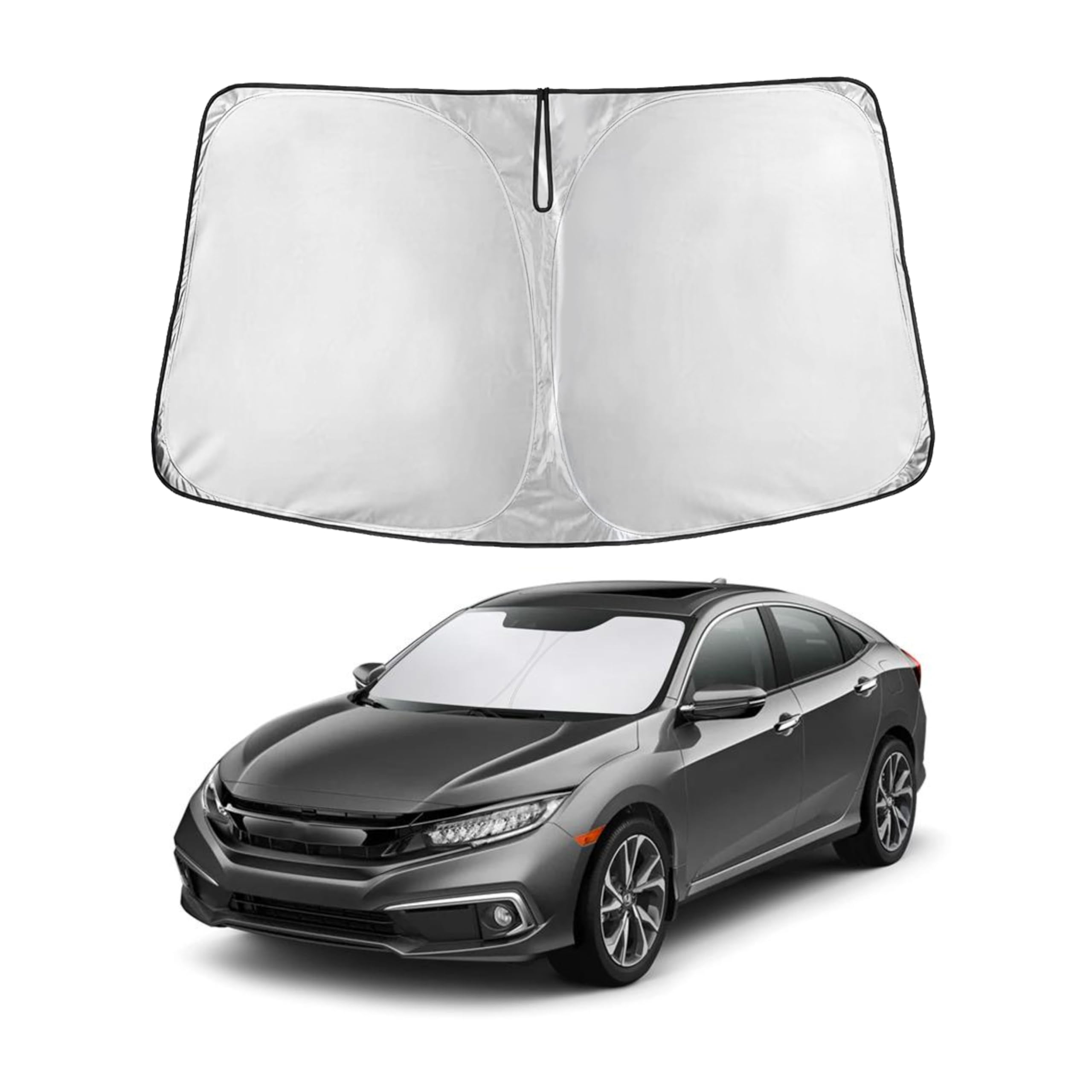 Honda Civic windshield sun shade (2016–2021) EcoNour UV and heat protection
