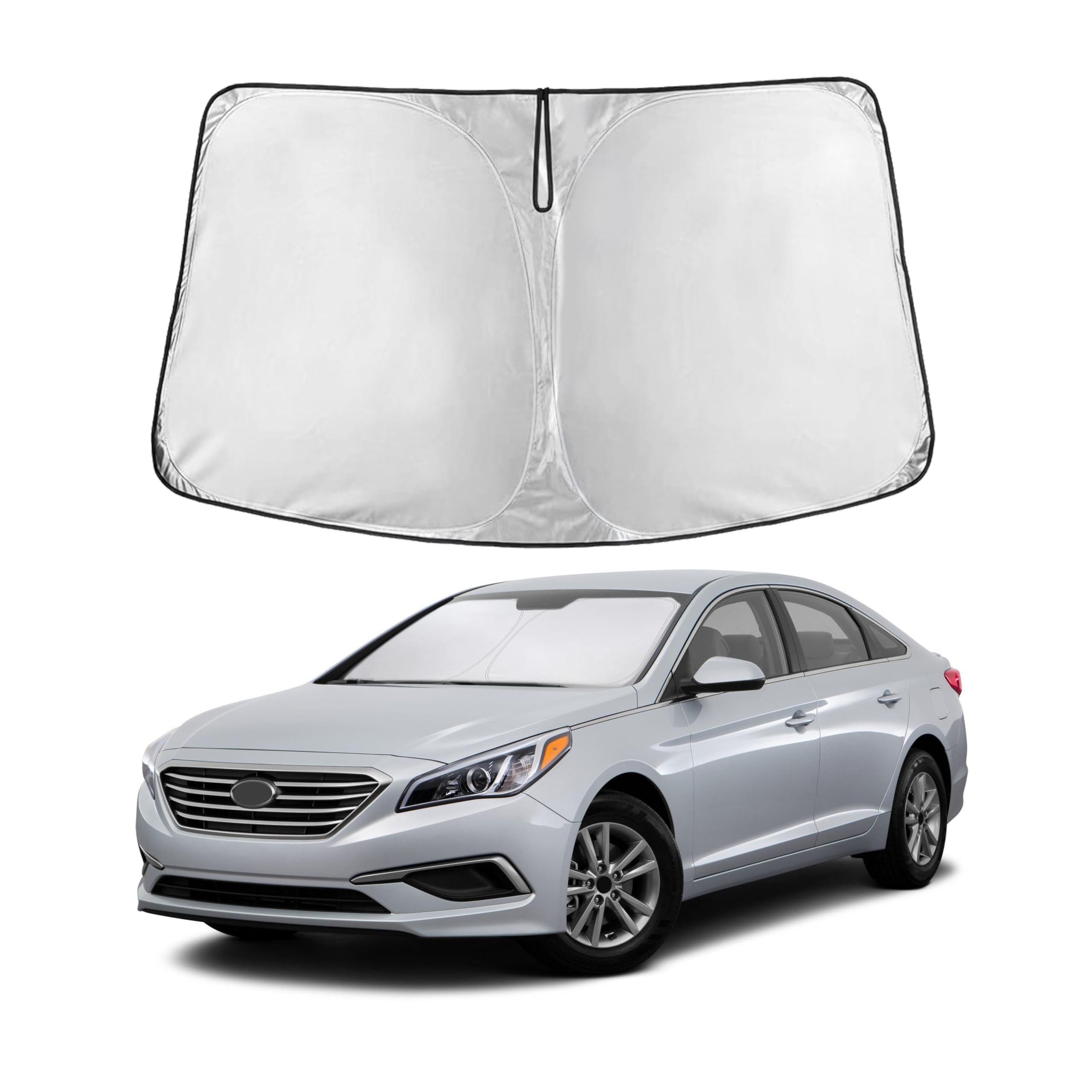Hyundai Sonata Windshield Sunshade 2020–2025 blocks UV rays and heat