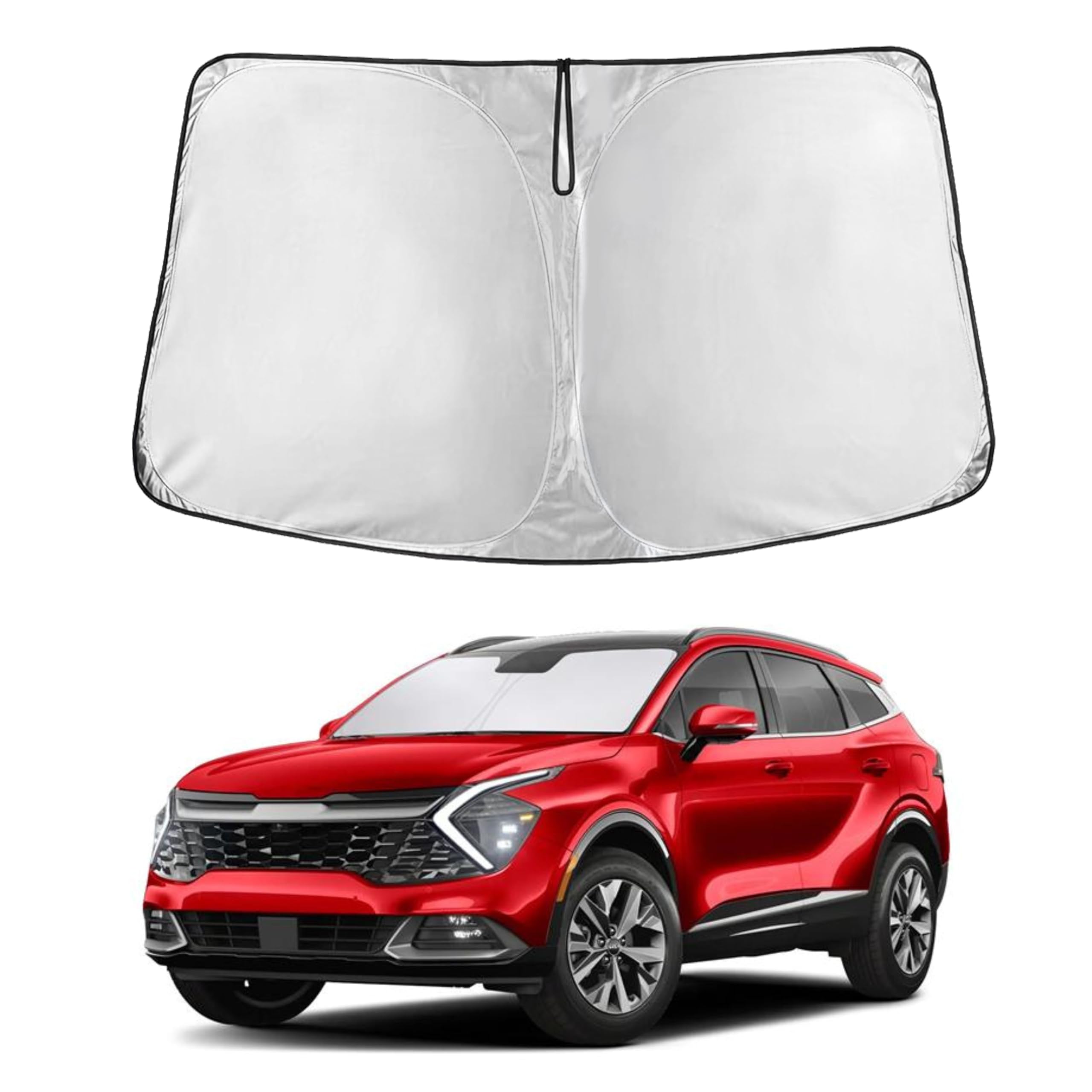 Kia Sportage Windshield Sunshade 2018–2022 blocks UV rays and heat