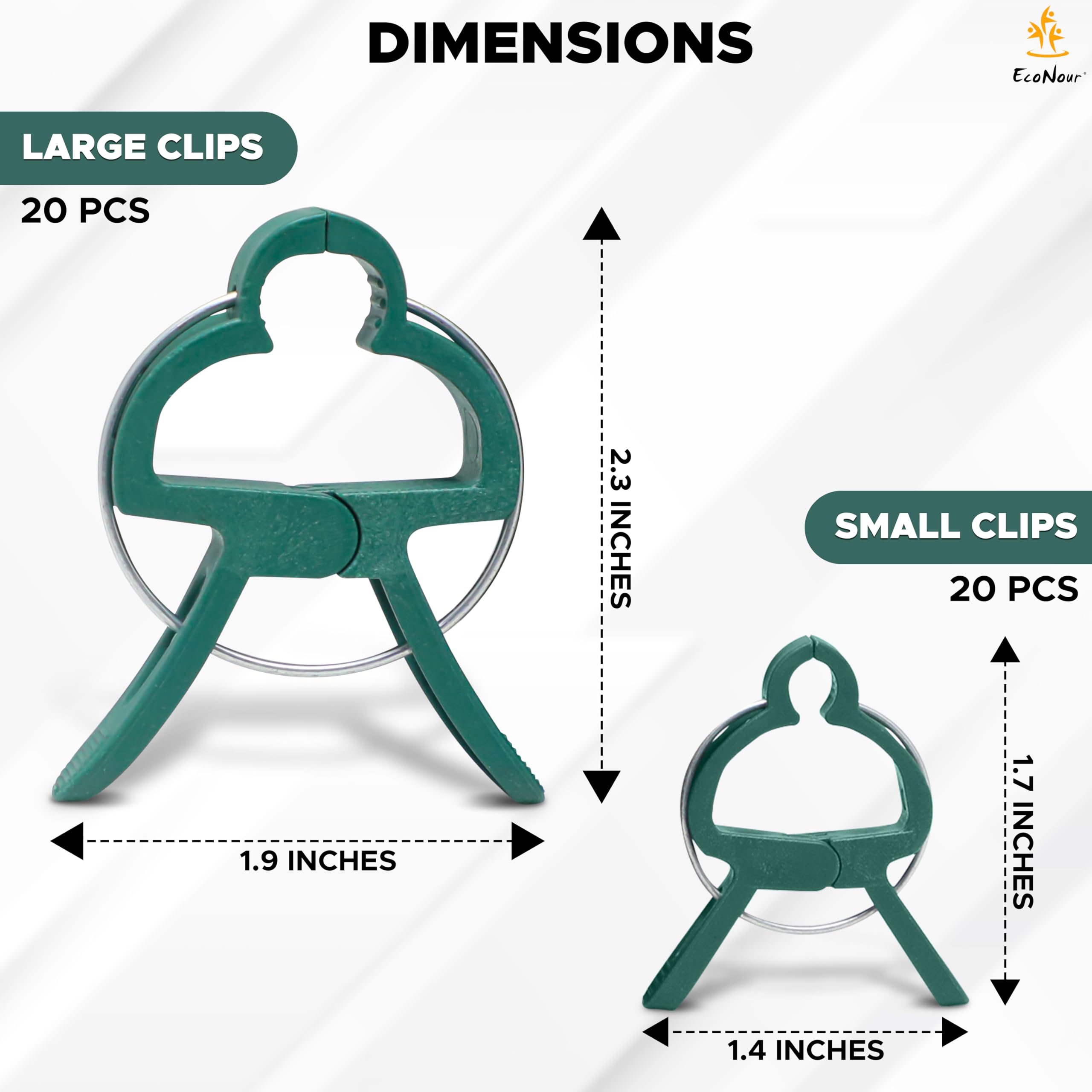 Tomato plant clips for stems and vines