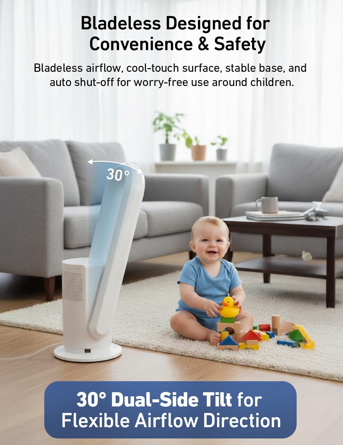 EcoNour Hot & Cool Tower Fan 28"