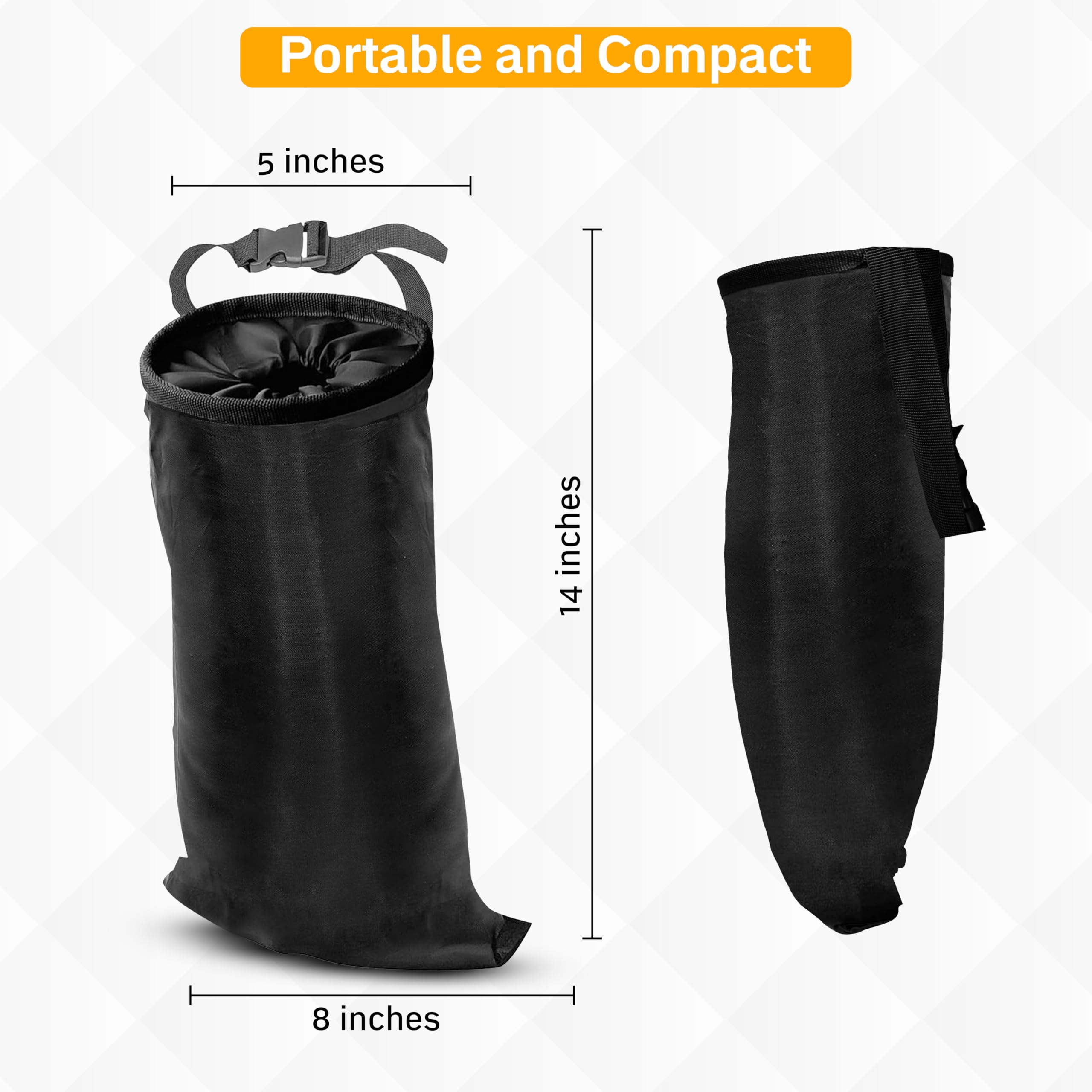 Waterproof Car Trash Bag for Travel and Camping