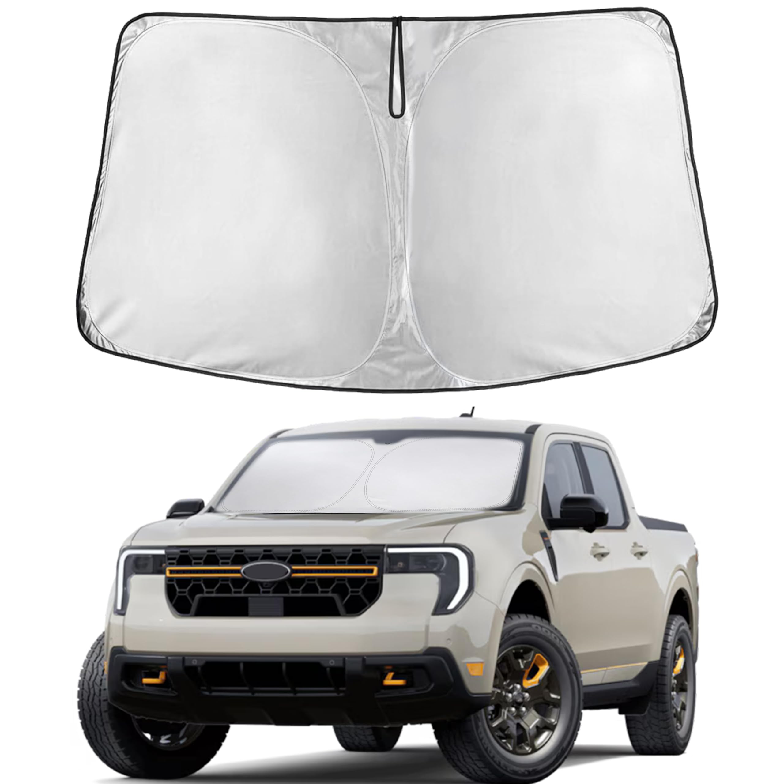 Ford Maverick Windshield Sunshade 2022–2025 blocks UV rays and heat
