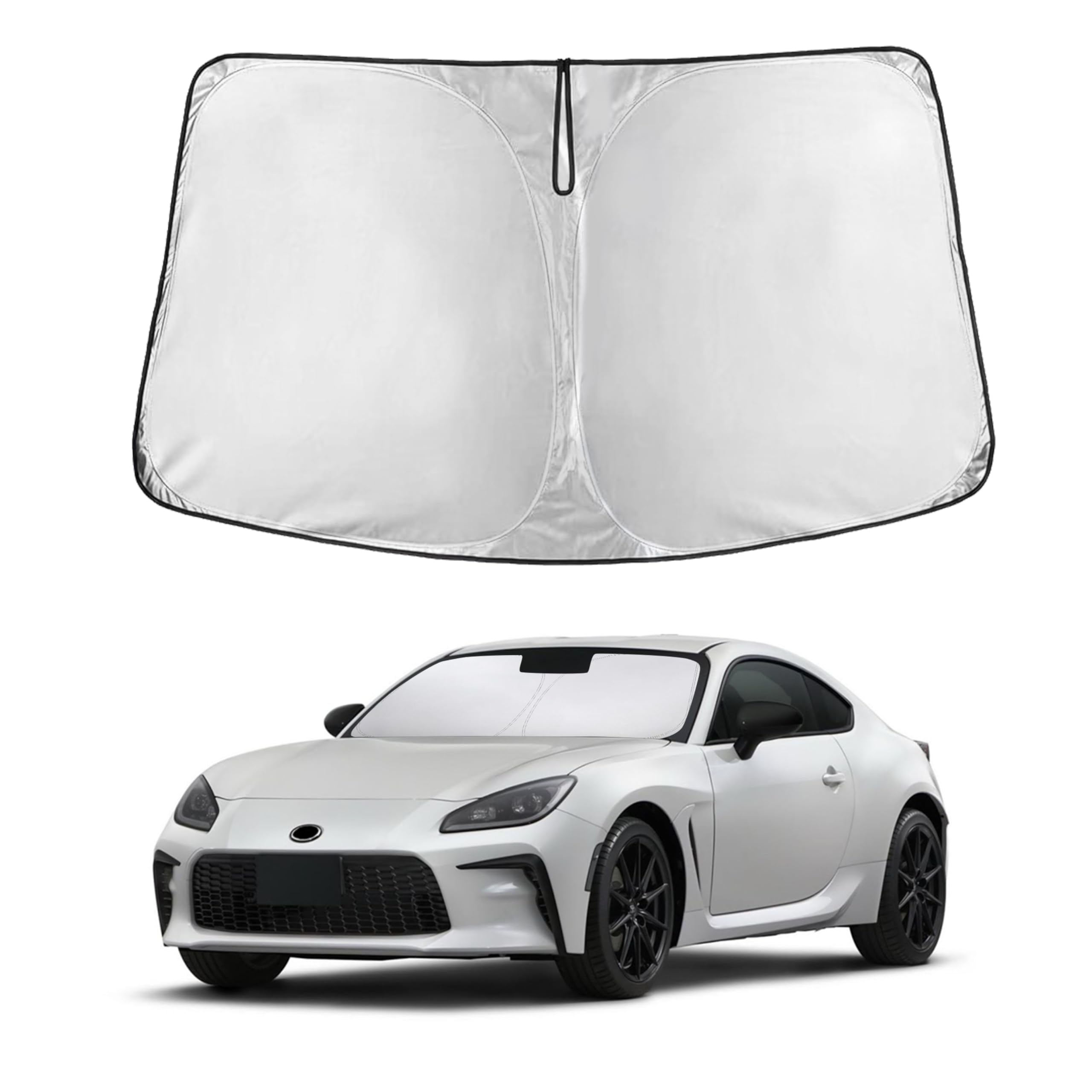 EcoNour Toyota GR86 Windshield Sunshade (2022–2023) – Foldable visor blocks UV rays & heat, protects car interior.