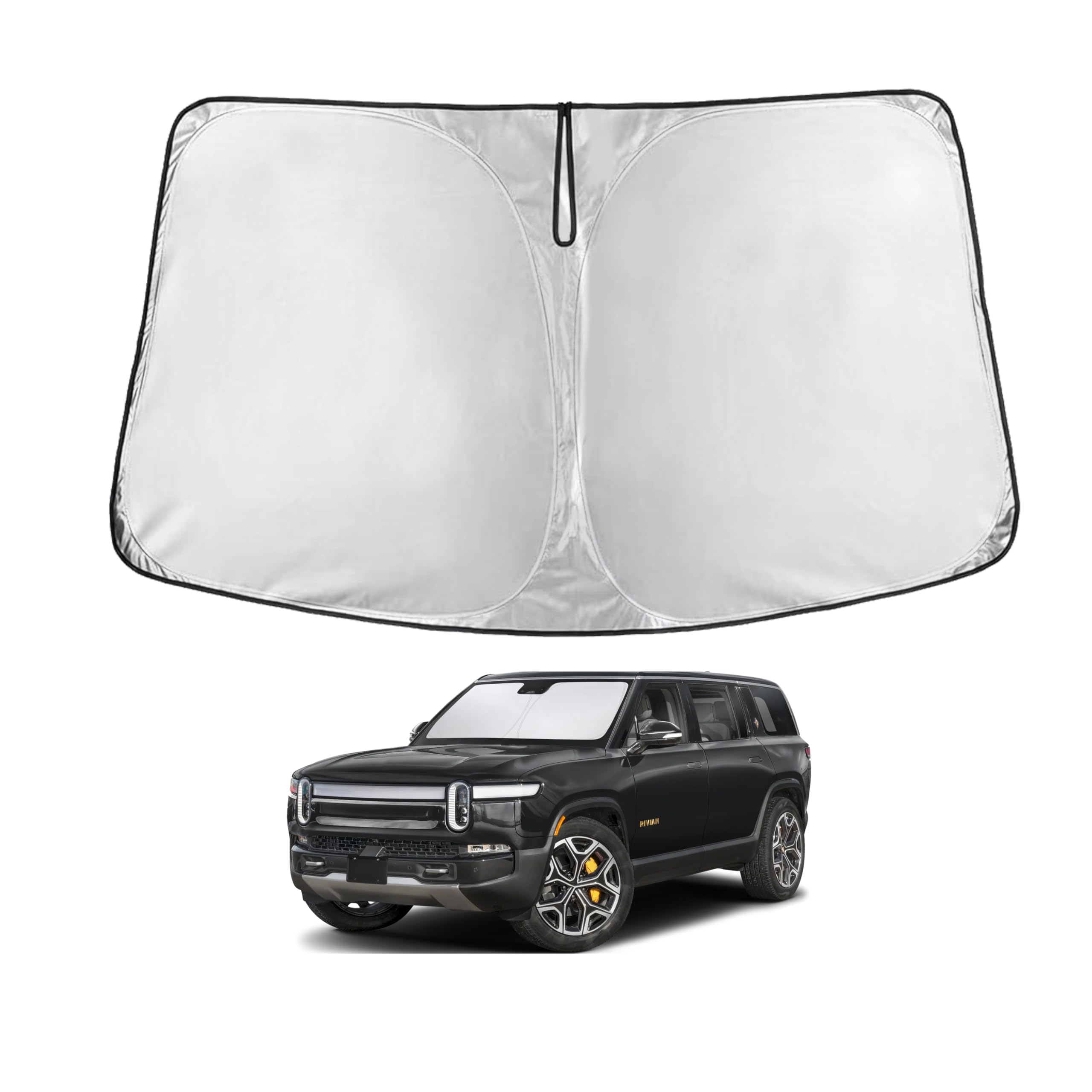 EcoNour Rivian R1S Windshield Sunshade (2022–2025) – Blocks UV rays & heat.