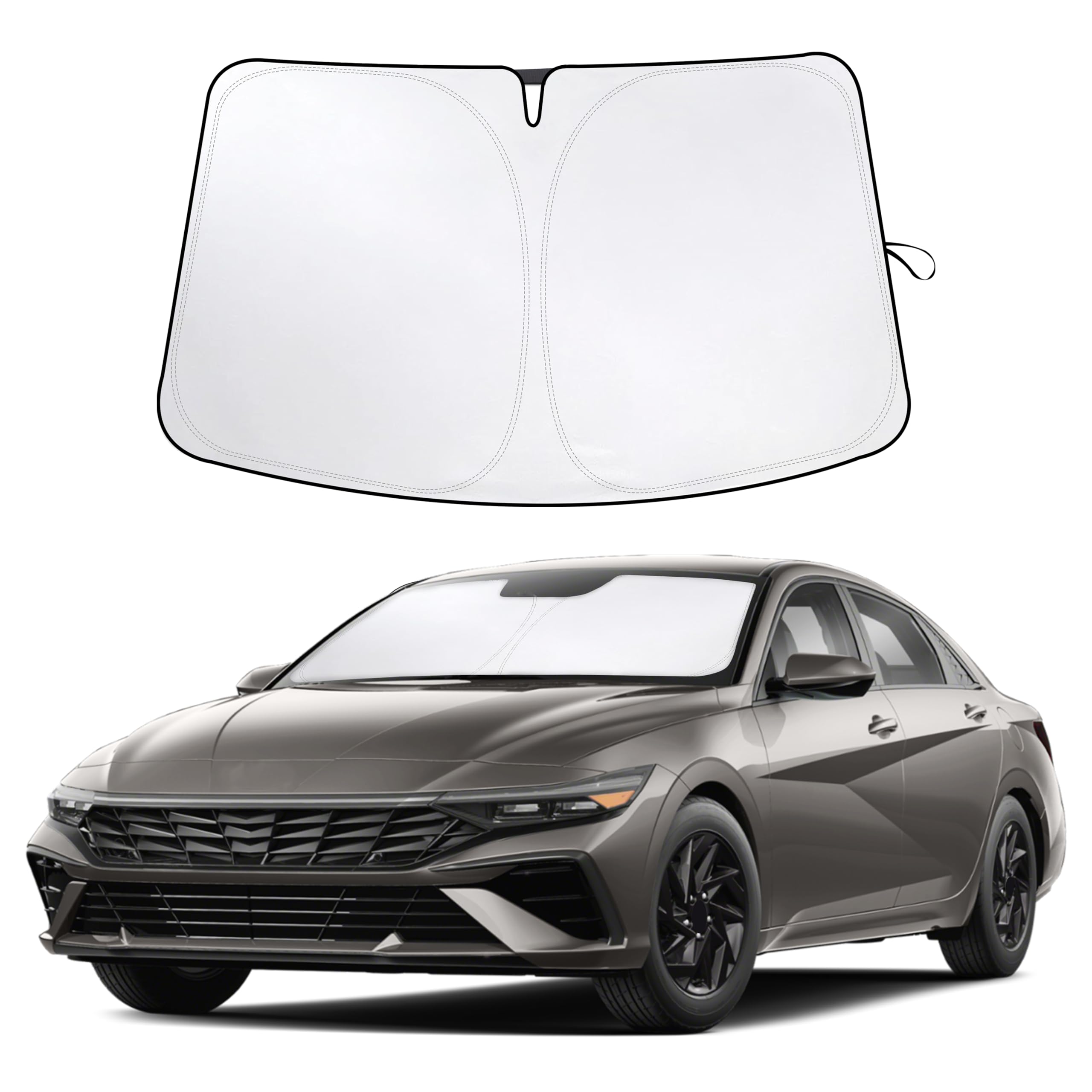 EcoNour Windshield Sun Shade for Hyundai Elantra 2022–2025