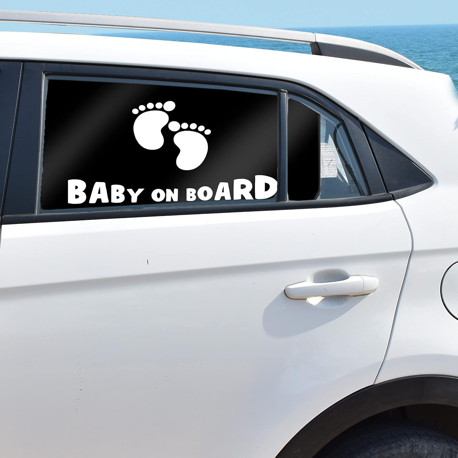 EcoNour Magnetic Car Shades for Side Windows Baby | Car Window Shade for Baby with Heat, Glare & UV Protection | Rear Window Sunshade for Car | Baby Car Travel Accessories - 2 Piece (26x19 Inches)