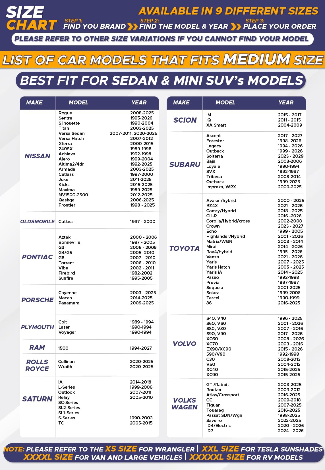 Car Windshield Sun Shade – Foldable Sun Protector with Storage Bag