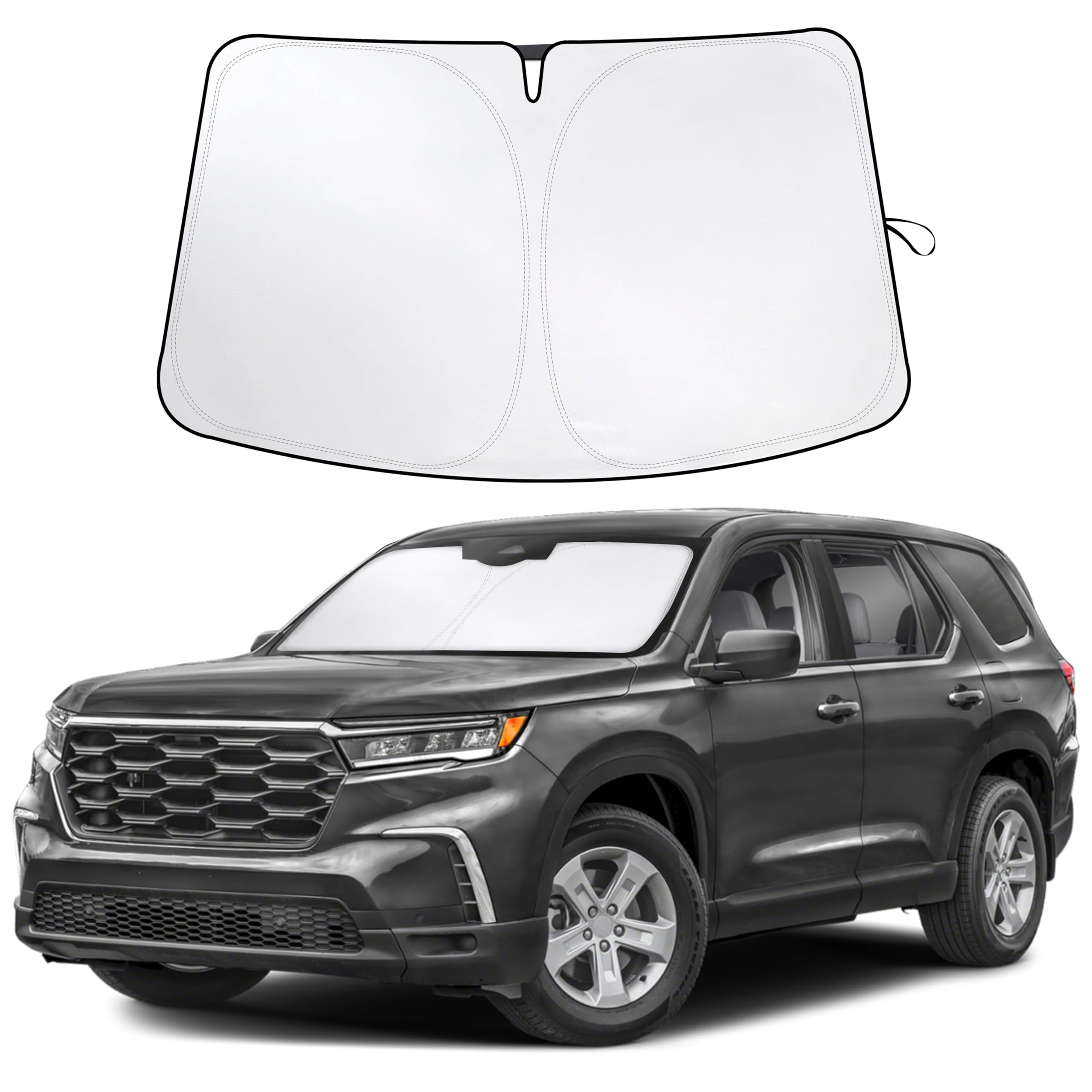 Honda Pilot Windshield Sunshade 2016–2025 blocks UV rays and heat