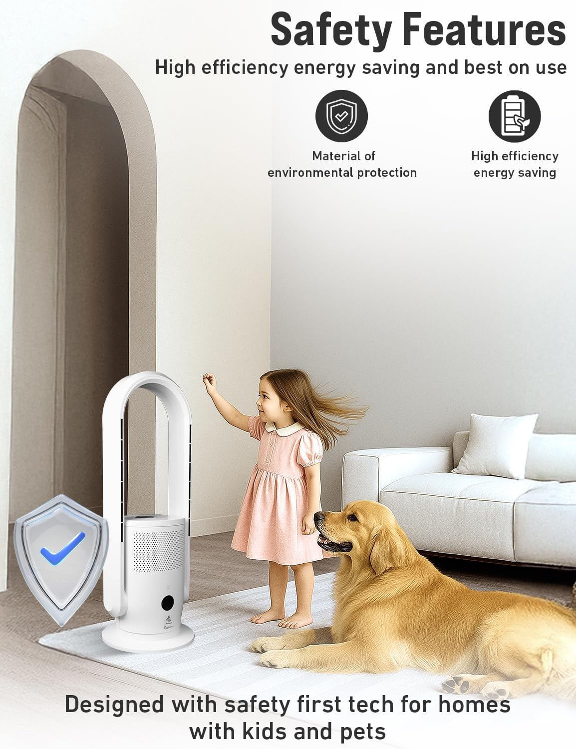 EcoNour Hot & Cool Tower Fan 28"