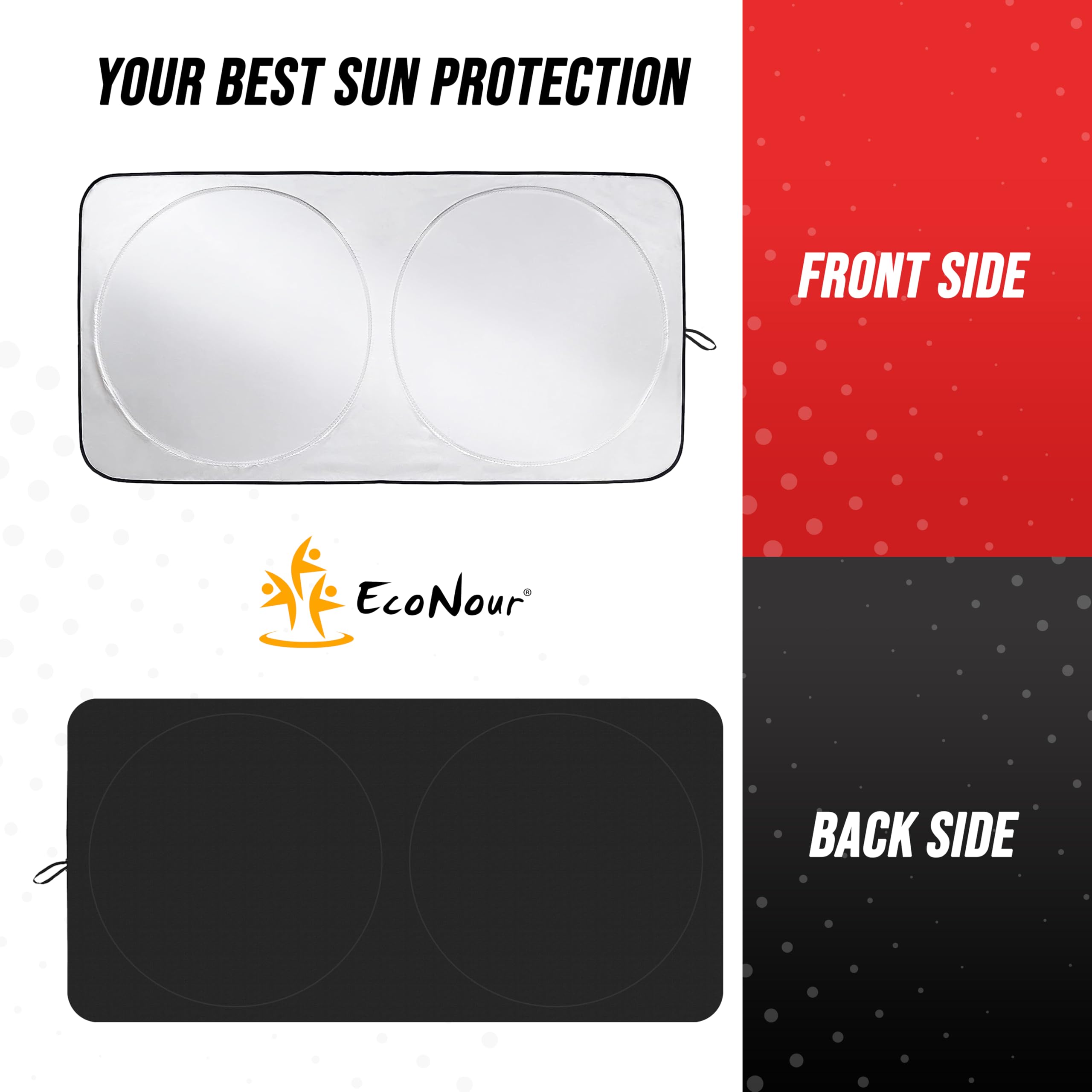 Tesla Windshield Sun Shade – EcoNour Automotive Sun Blocker for Tesla Cars