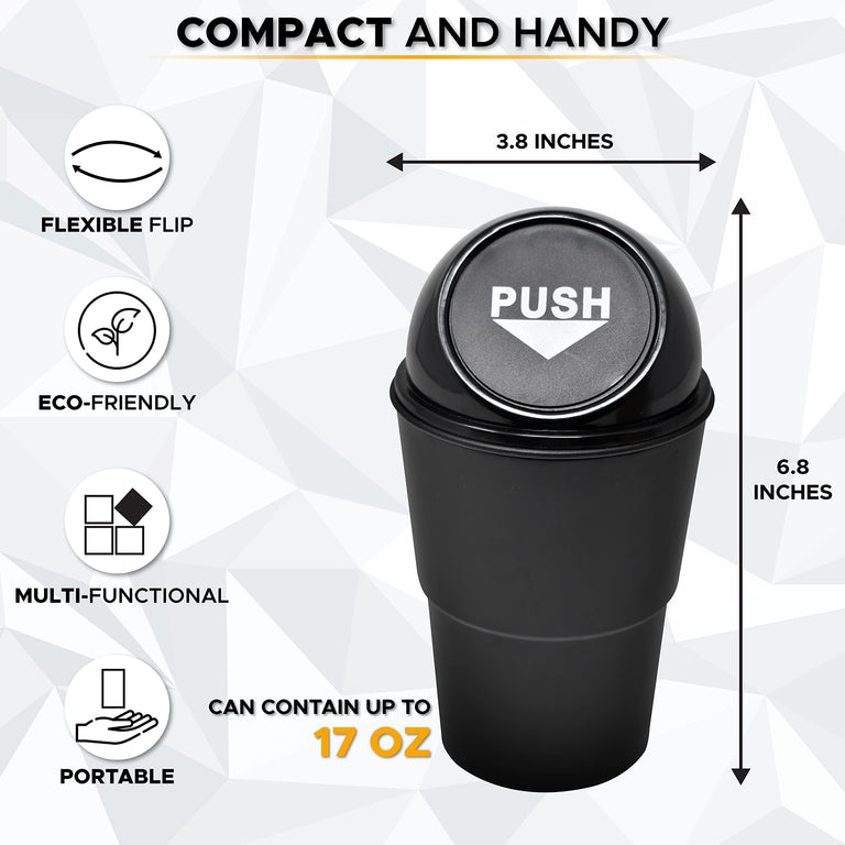 Leakproof Car Trash Can for cars, home, and office