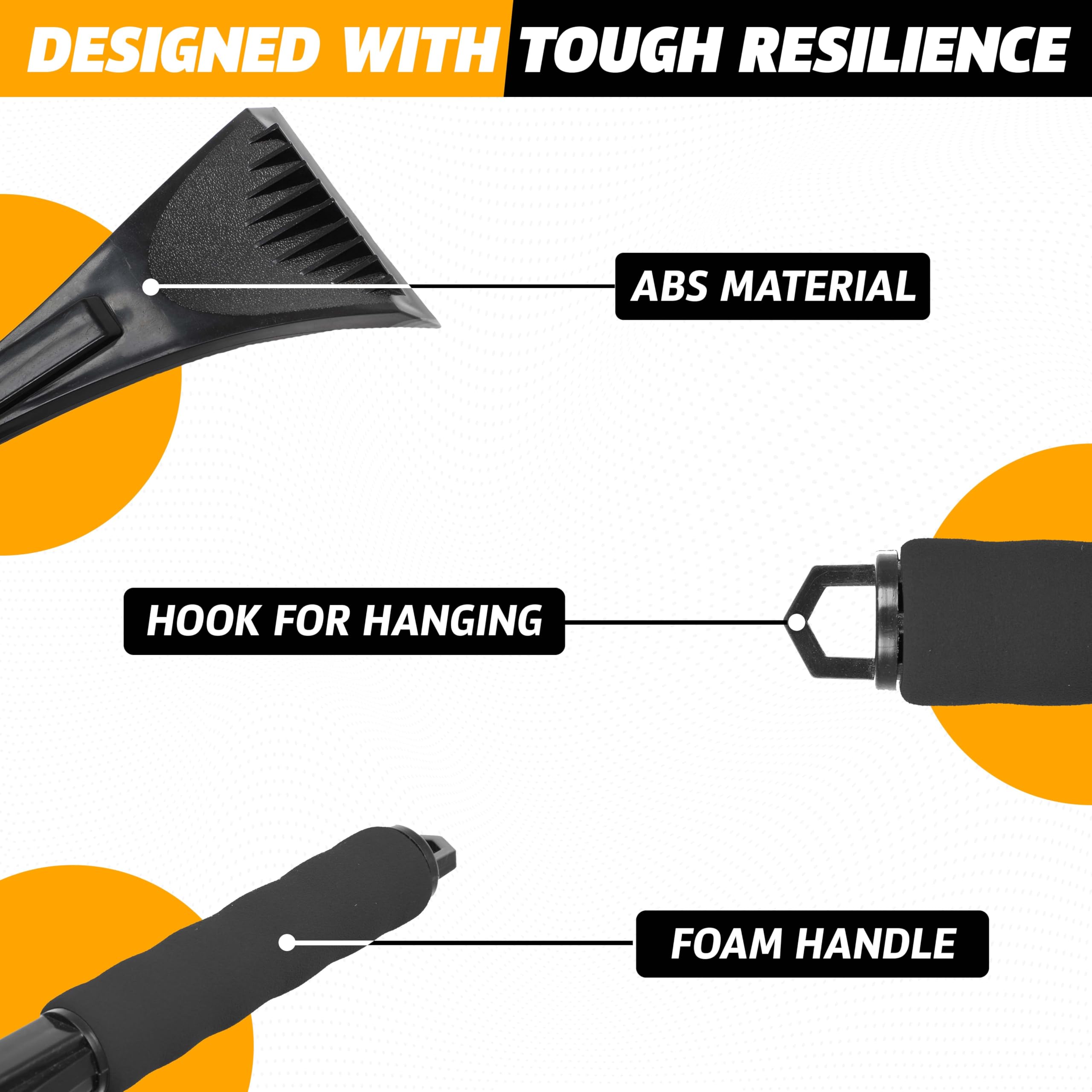 Windshield Ice Scraper 2-Pack | EcoNour Snow & Ice Removal