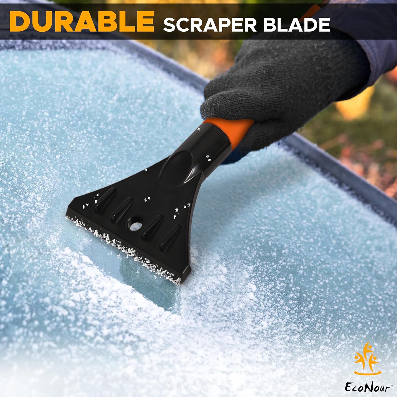 Extendable Snow Brush & Ice Scraper for Cars – Durable Bristles for Snow and Ice