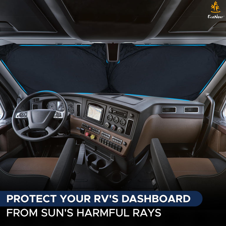 RV Windshield Sunshade – Heat and UV Protection for Motorhomes