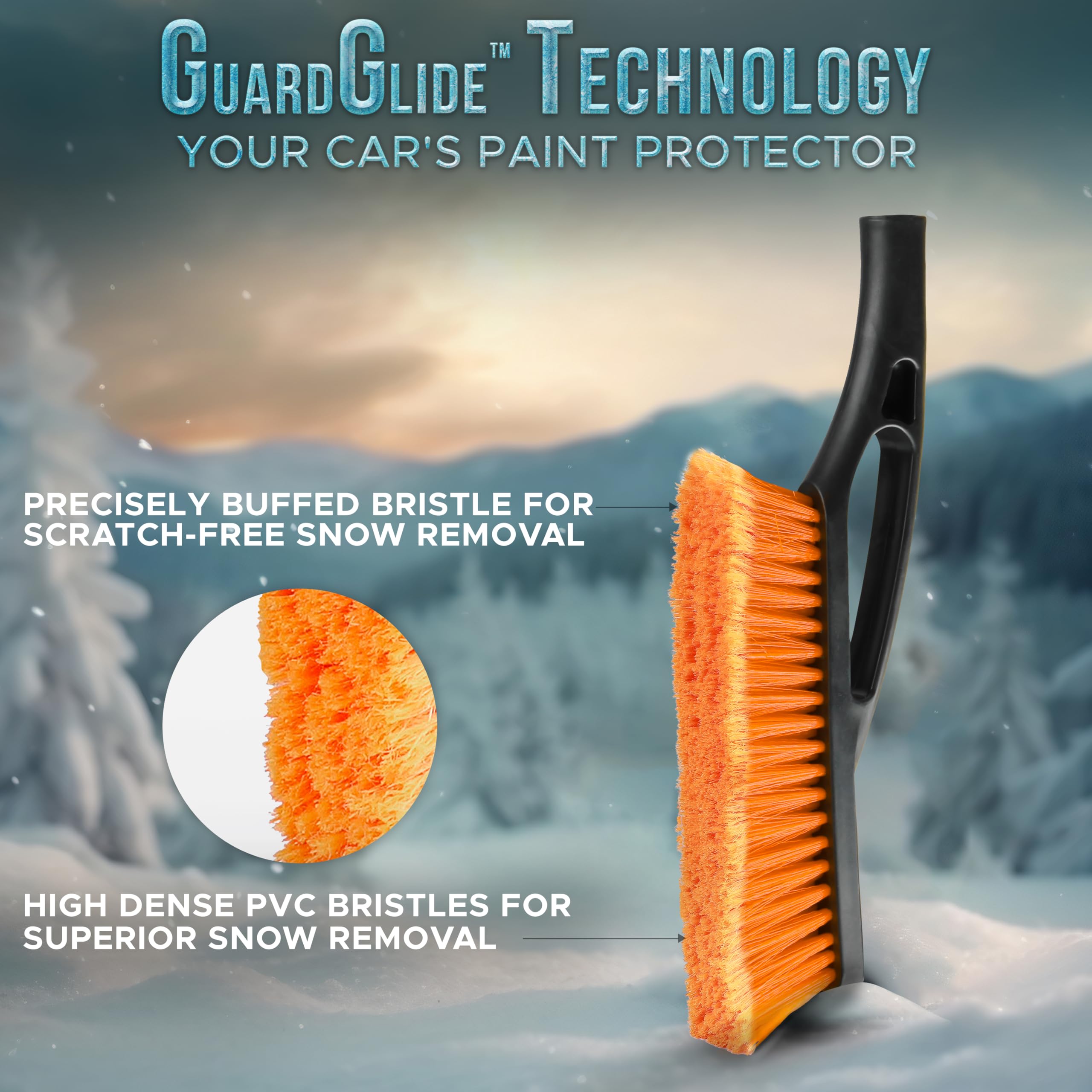 Detachable Snow Brush with Ice Scraper 57