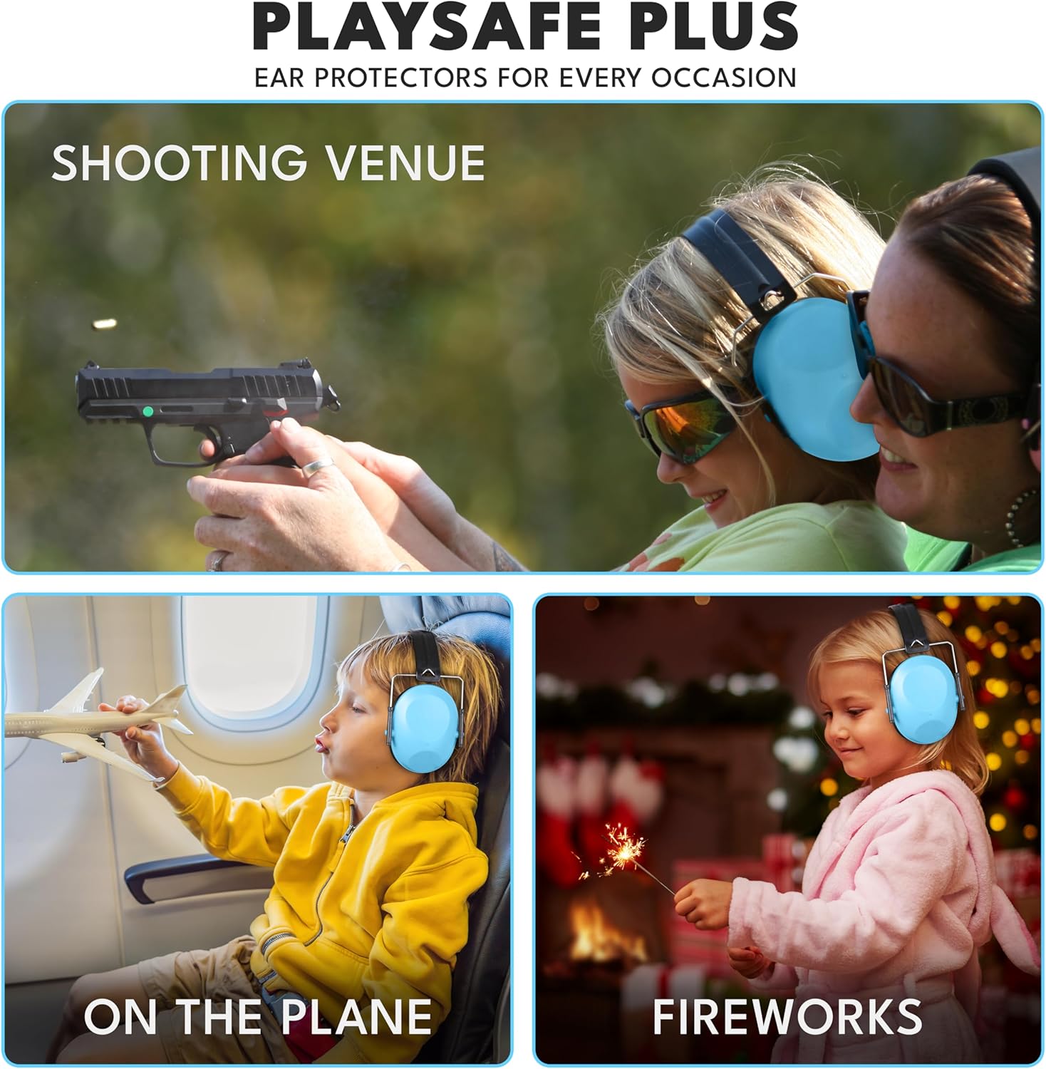 EcoNour Kids Ear Defenders Children | 28dB SNR Noise Cancelling Headphones Sound Blocking Earmuffs Autism | Adjustable Soft Kids Ear Defenders Ear Protection Earmuffs for Boys, Girls, Toddlers