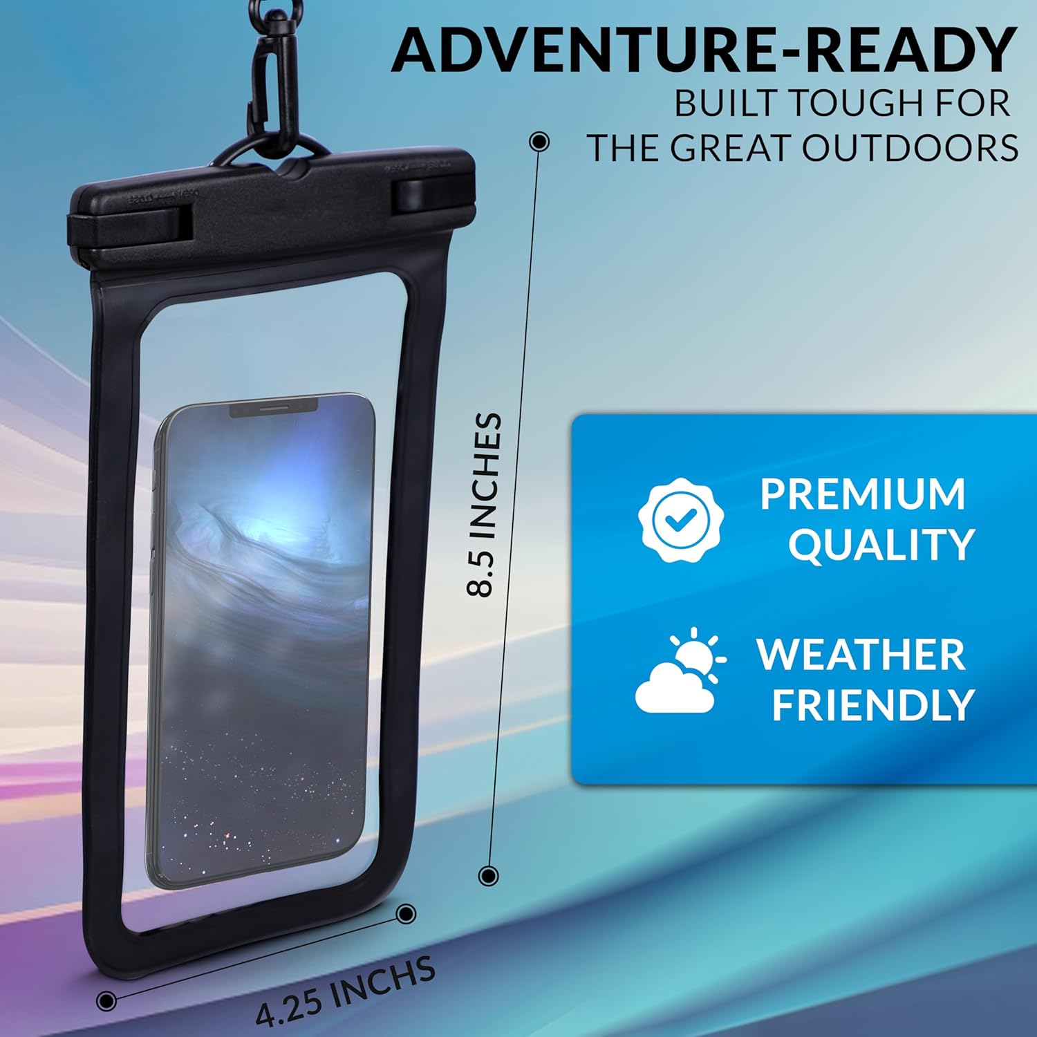 EcoNour Waterproof Dry Bag, 20L Sack with Phone Dry Bag and Long Adjustable Shoulder Strap Included, Perfect for Kayaking, Boating, Canoeing, Fishing, Rafting, Swimming, Camping - Yellow (Transparent)