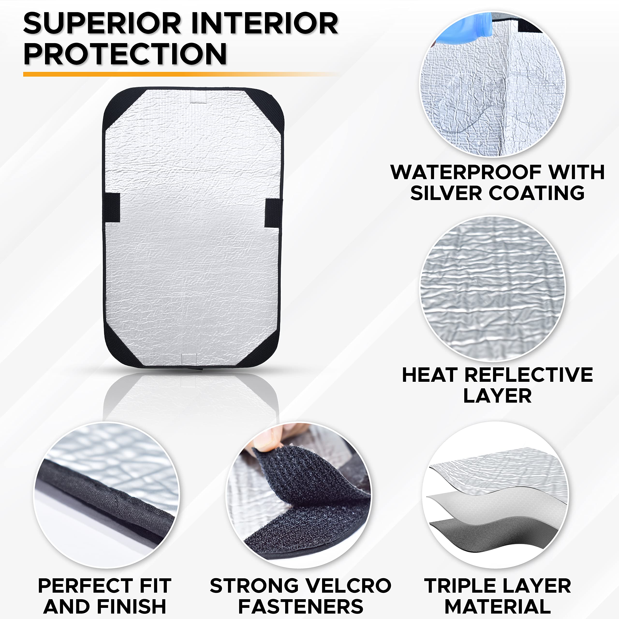 EcoNour RV Door Window Shade blackout blinds for camper windows