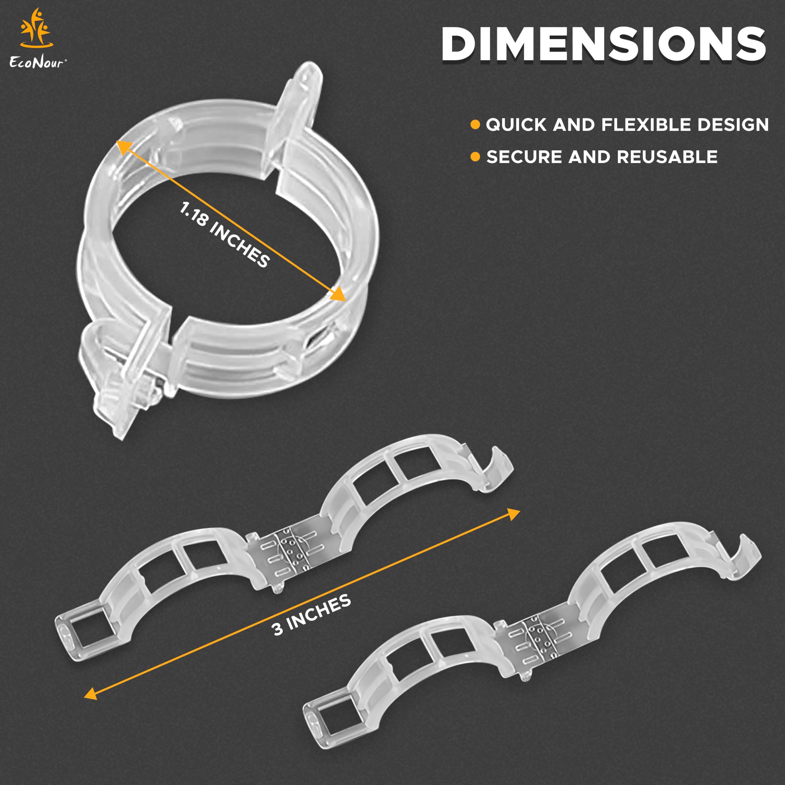 Tomato Plant Support Clips for twine, vines, trellis, and cages