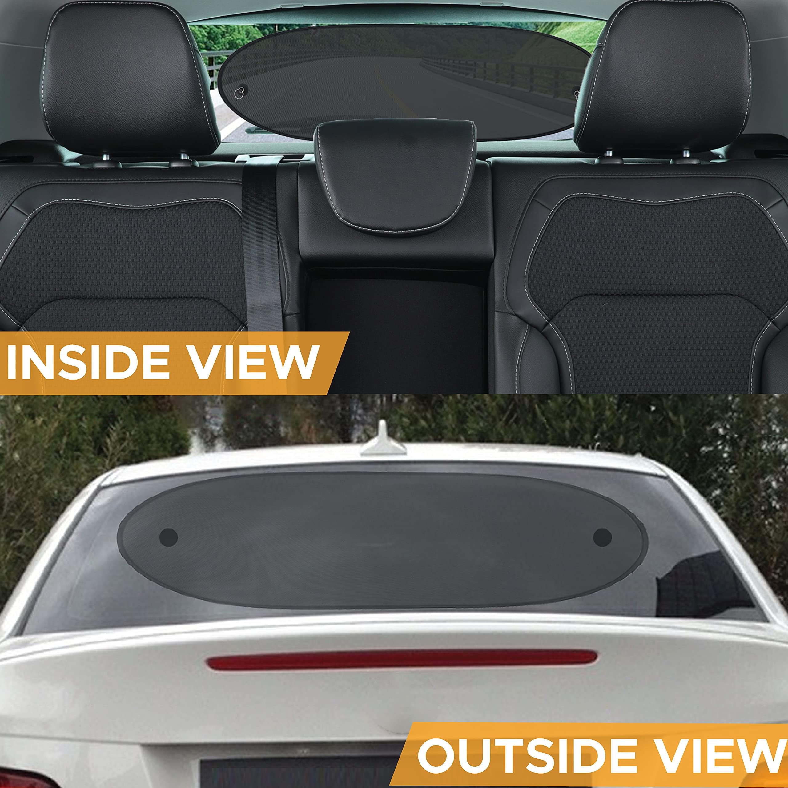 Medium Back Window Sun Shade 39x19 inches for cars