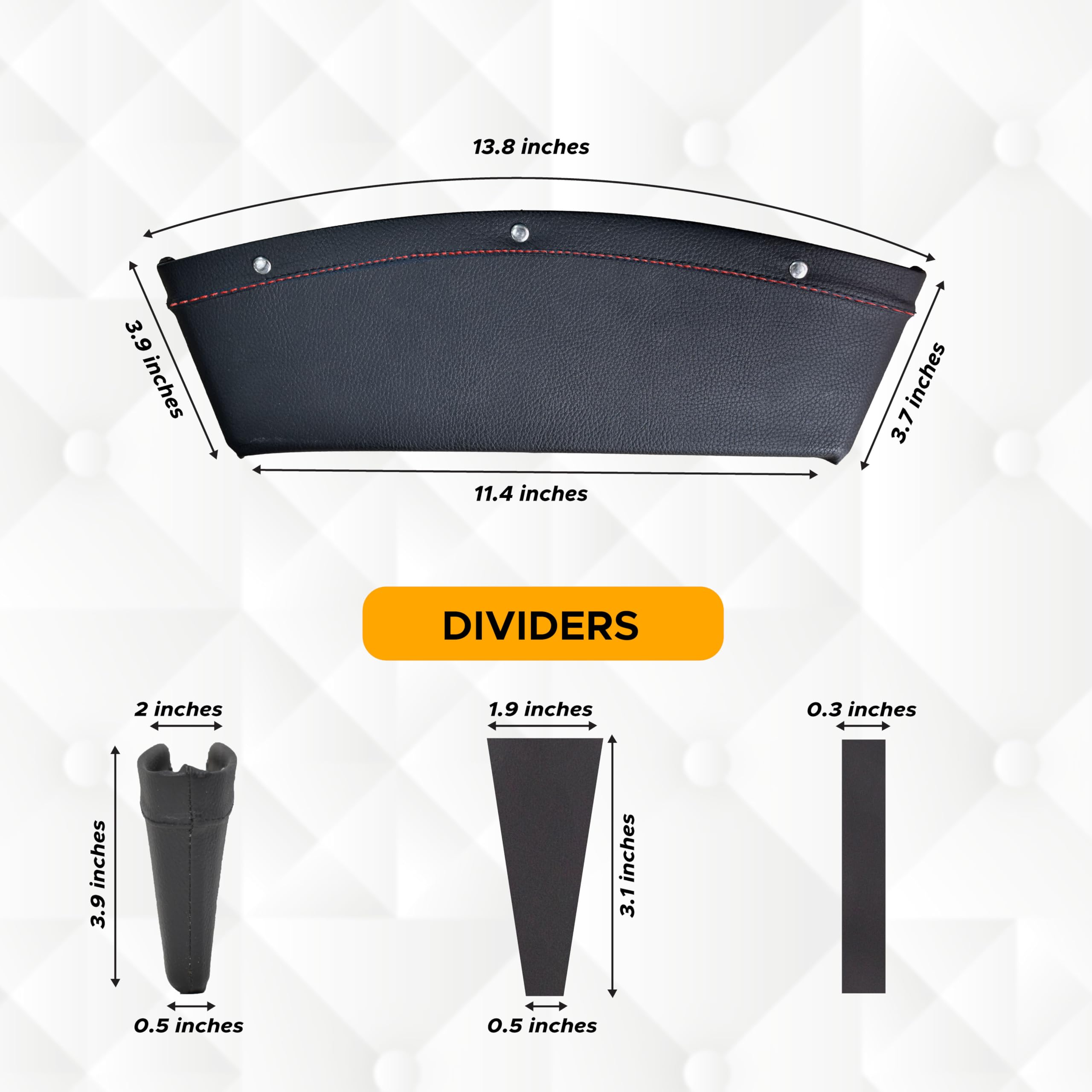 2-in-1 Car Seat Gap Organizer reduces distracted driving