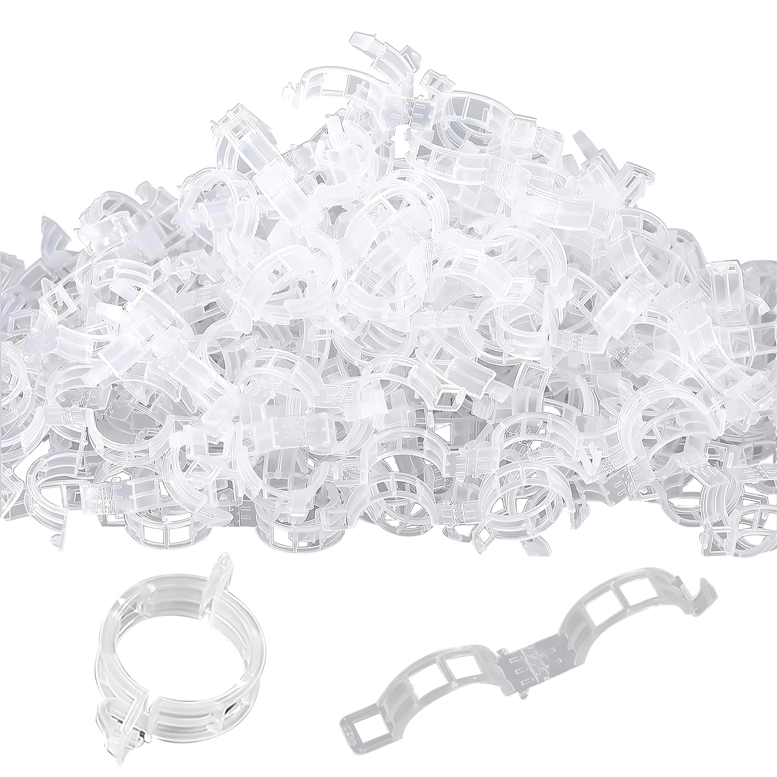 plastic plant support clips Plant Support Clips 300-Pack | Tomato Vine Garden Clips for Twine, Trellis, Cages & Climbing Plants