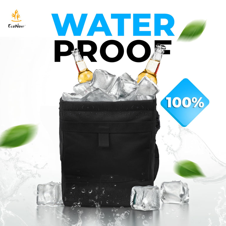 EcoNour Car Trash Bag, easy mountable hanging trash bag for vehicles.