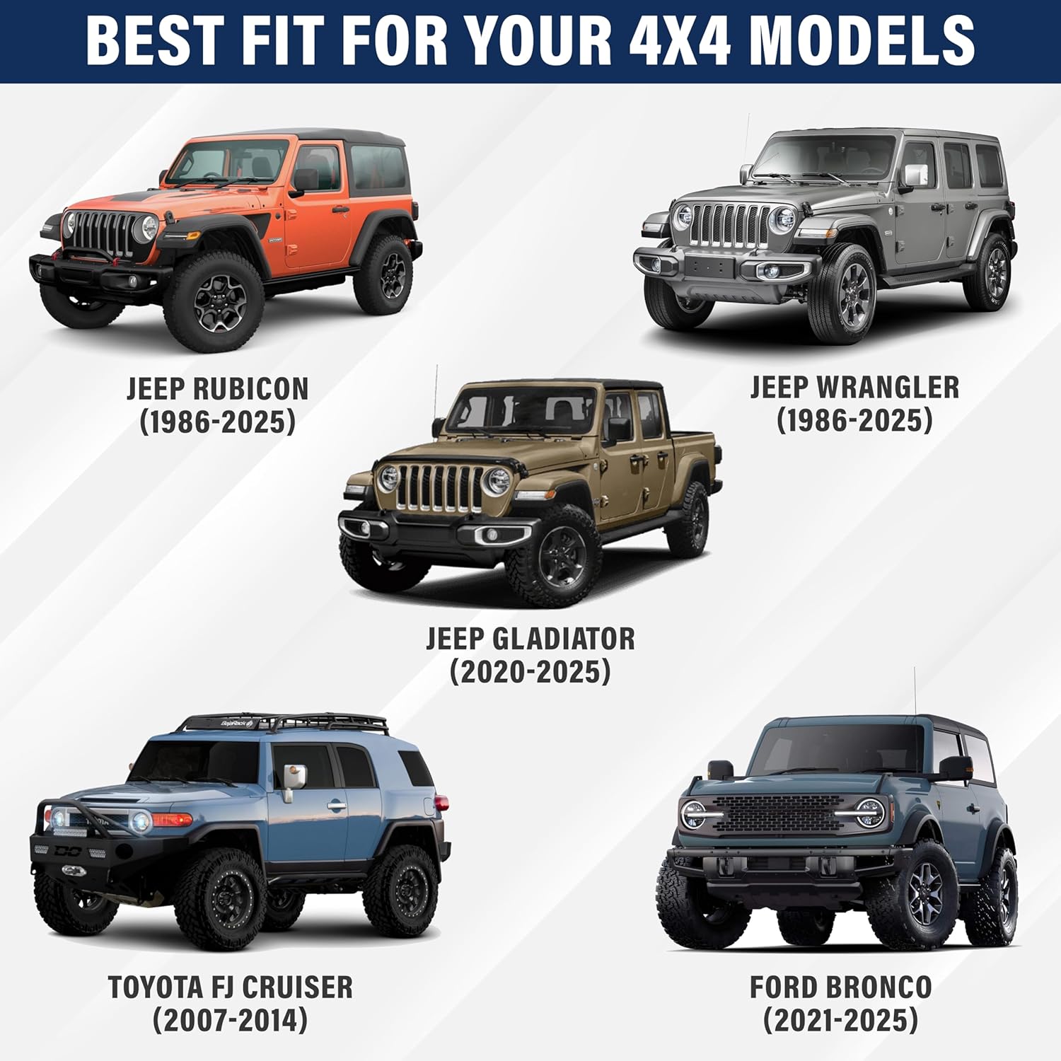 EcoNour Jeep Windshield Sunshade | Sun Visor to Protect UV Rays and Heat Glare | Jeep Accessories Cover | Fits for Wrangler, Gladiator, and Rubicon Models | Jeep Sunshade - X-Small 60 x 21 inches