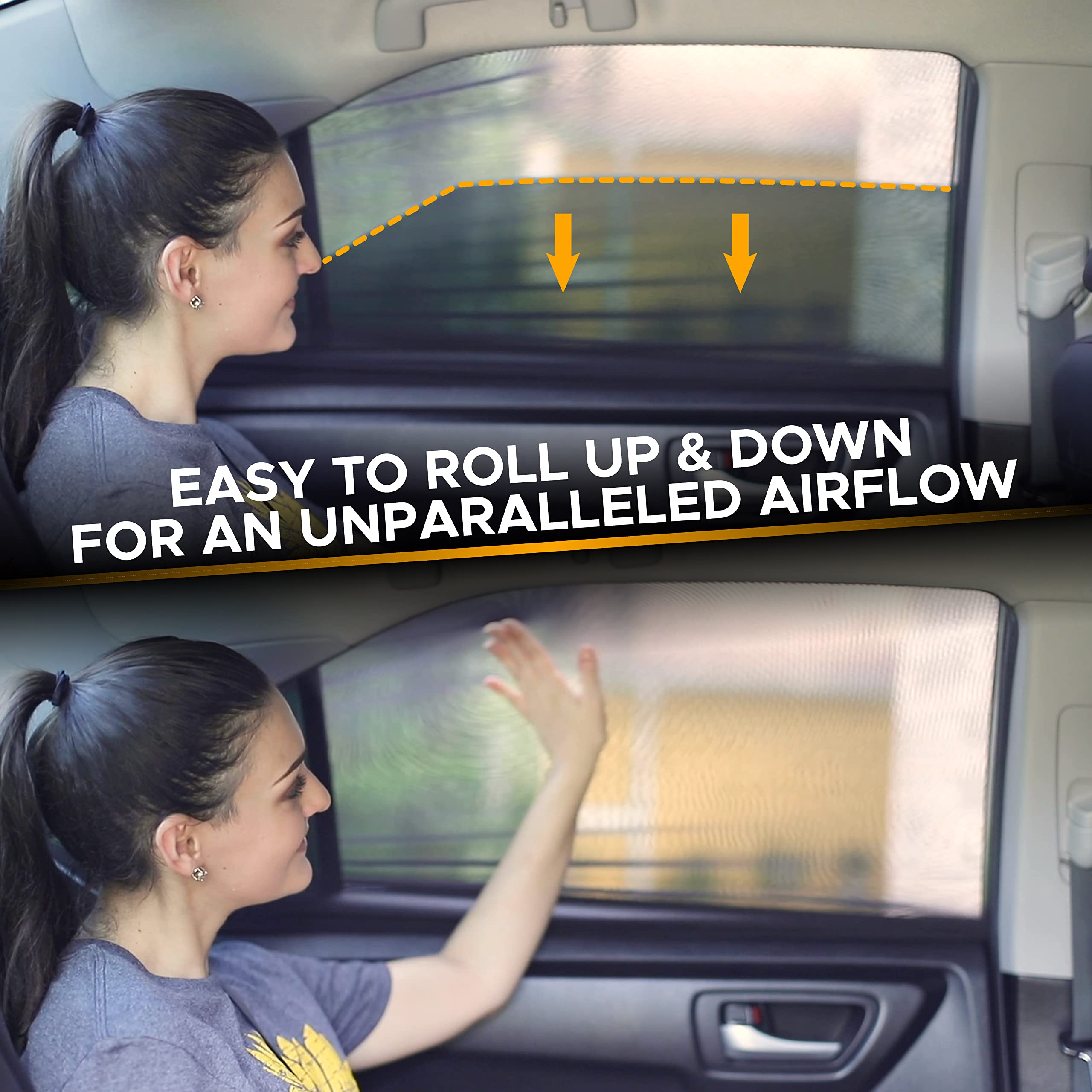 Car Window Screens for Camping | Breathable Mosquito Net Covers for Privacy