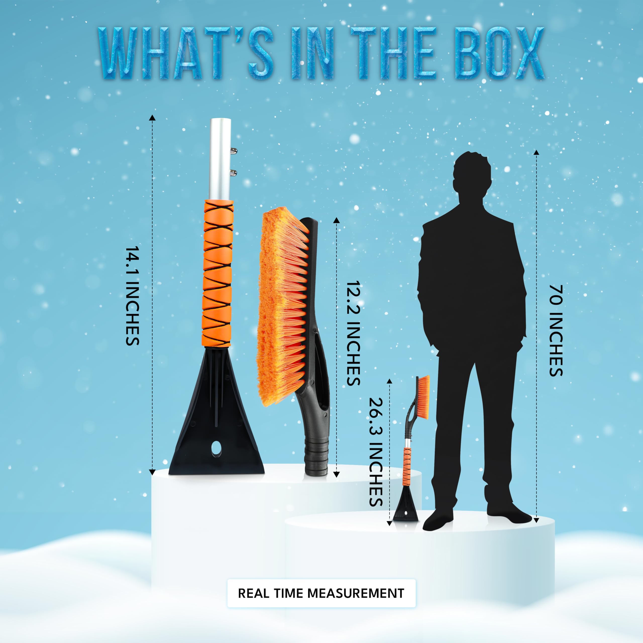 Aluminum Snow Brush with Ice Scraper | EcoNour 27