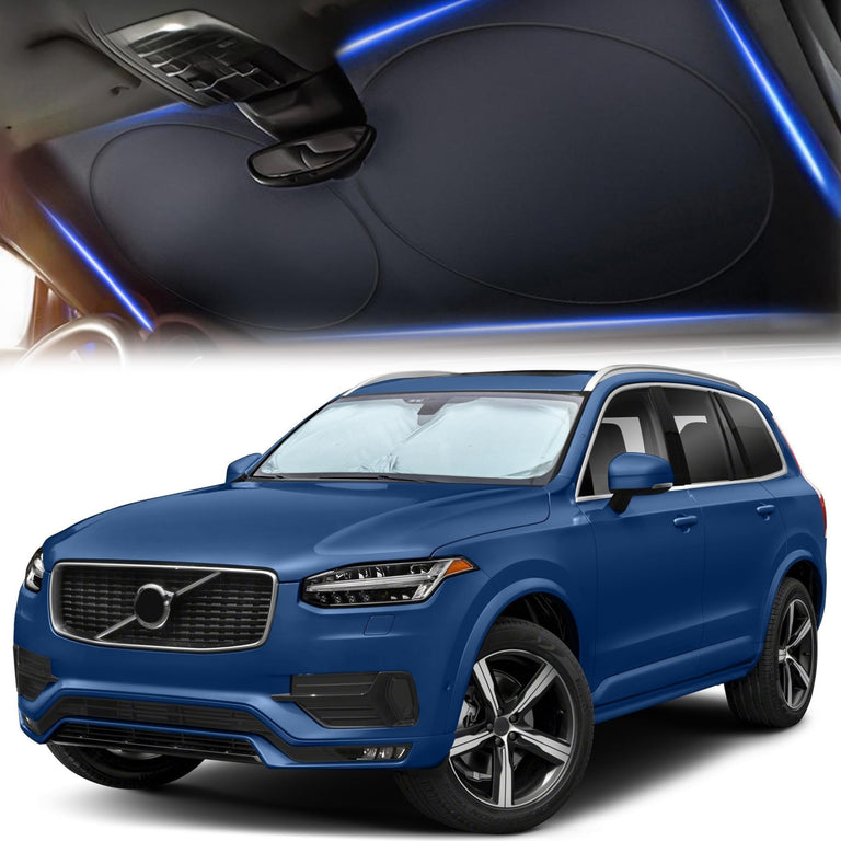 Windshield Sun Shade for Car SUV Truck – EcoNour 240T Reflective Polyester Blocks UV Rays & Heat