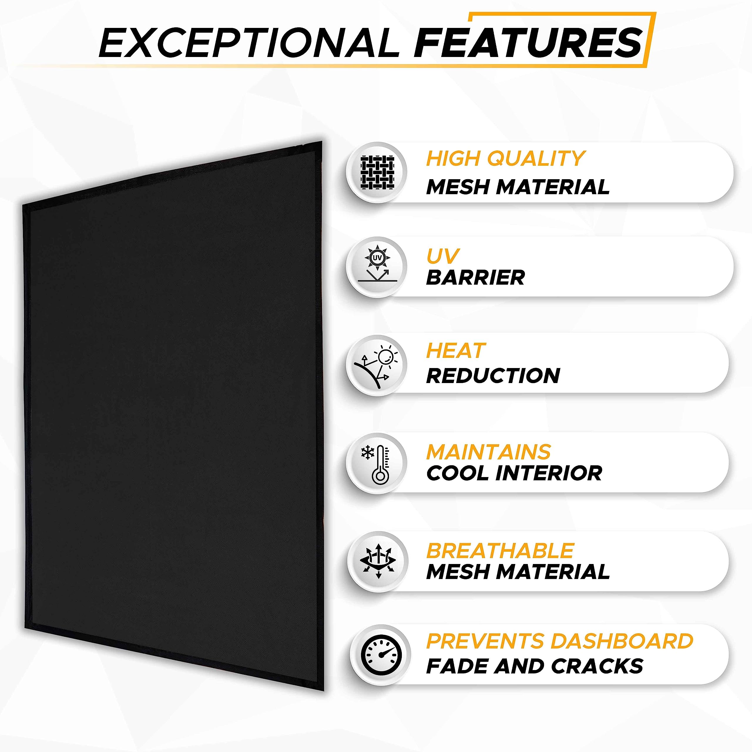 Breathable Car Sunroof Sunshade for camping and car use