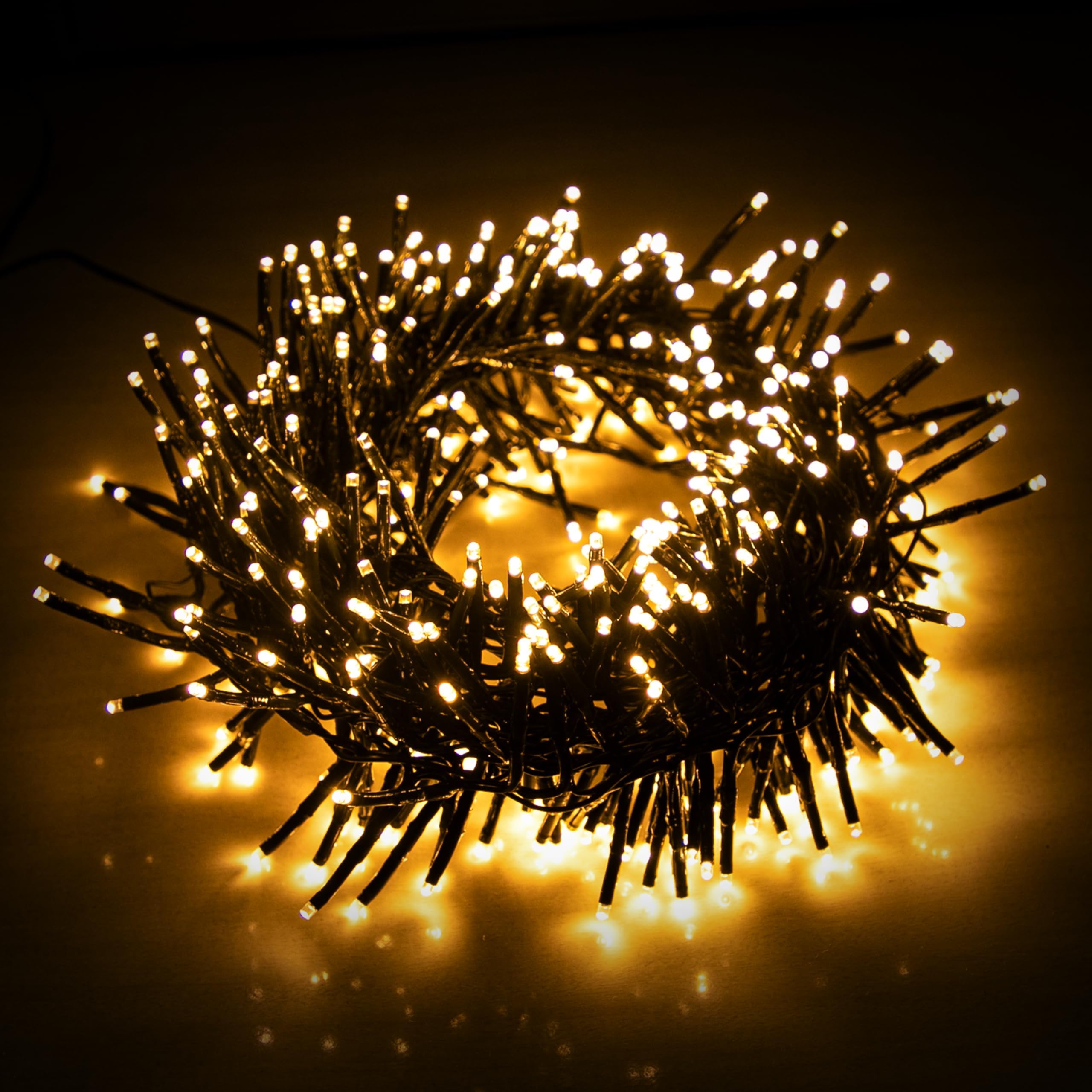 EcoNour 94Ft 1500 LED Cluster Twinkle Lights for Christmas Tree, 8 Modes String Lights for Decoration with Timer and Memory Function, Elegant Cool White Fairy Lights for Magical Home & Indoor