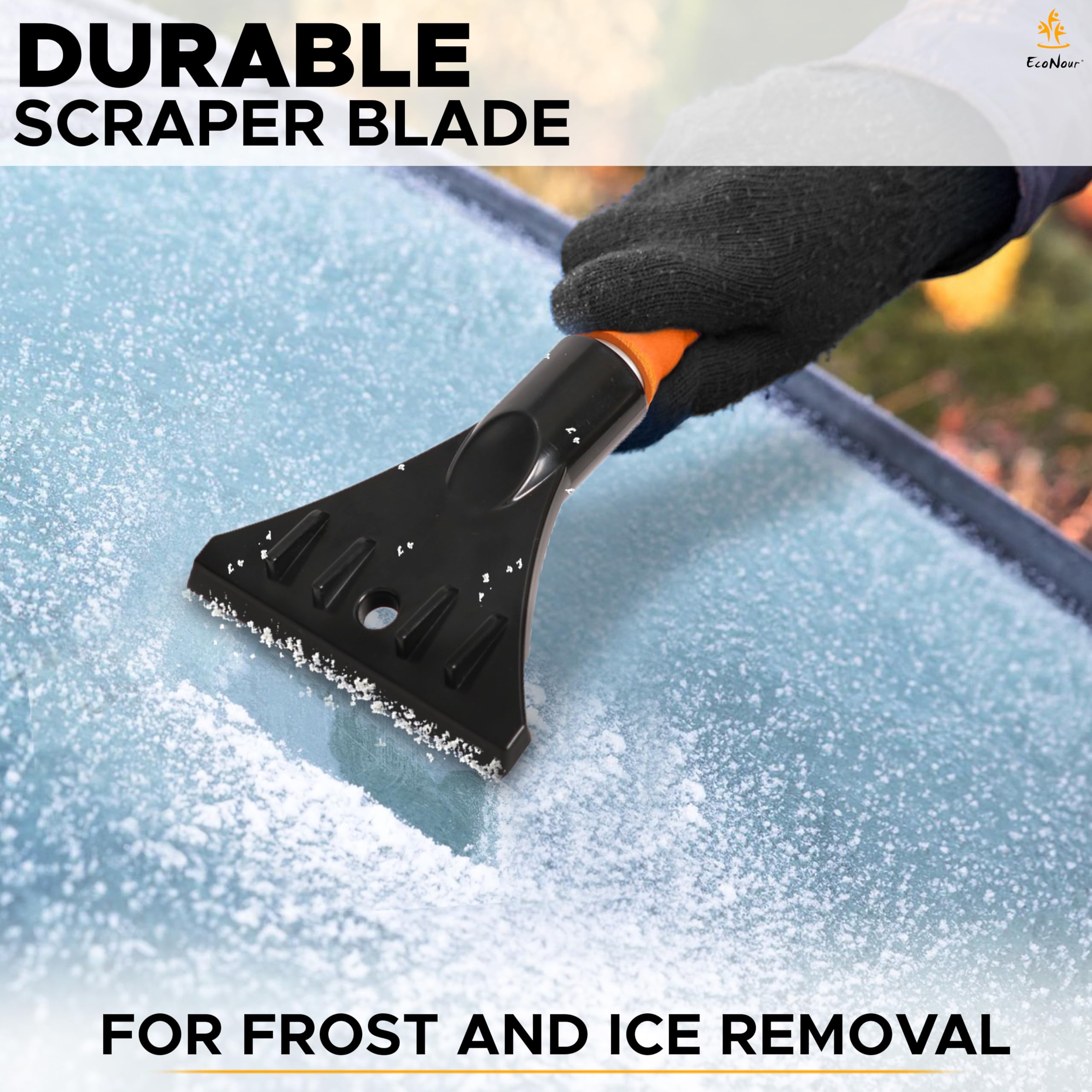 17 inch snow brush & ice scraper EcoNour for quick snow removal