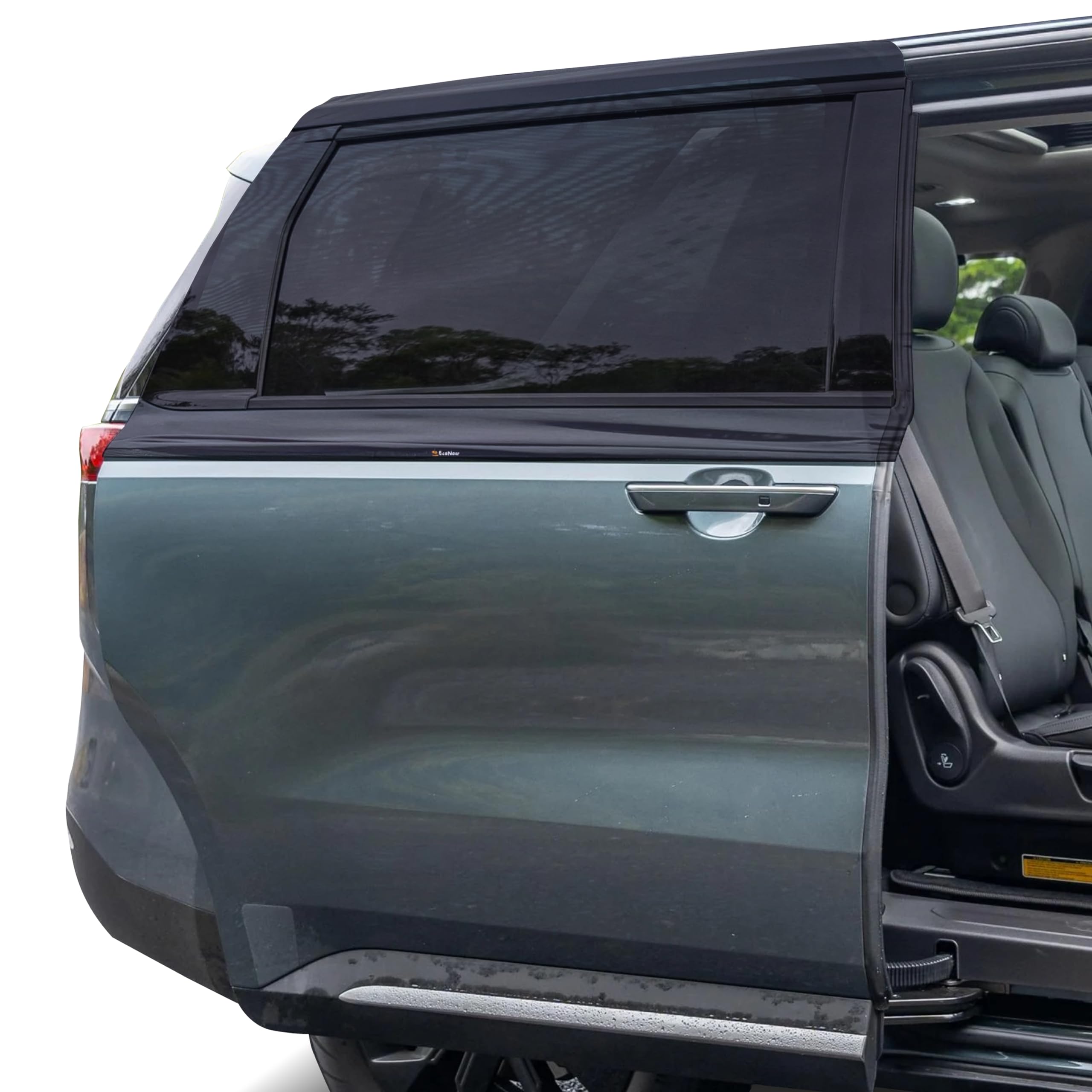 Car Window Sun Shades for MPV & Minivan Sliding Door | EcoNour 2 Pack Rear Window Shades