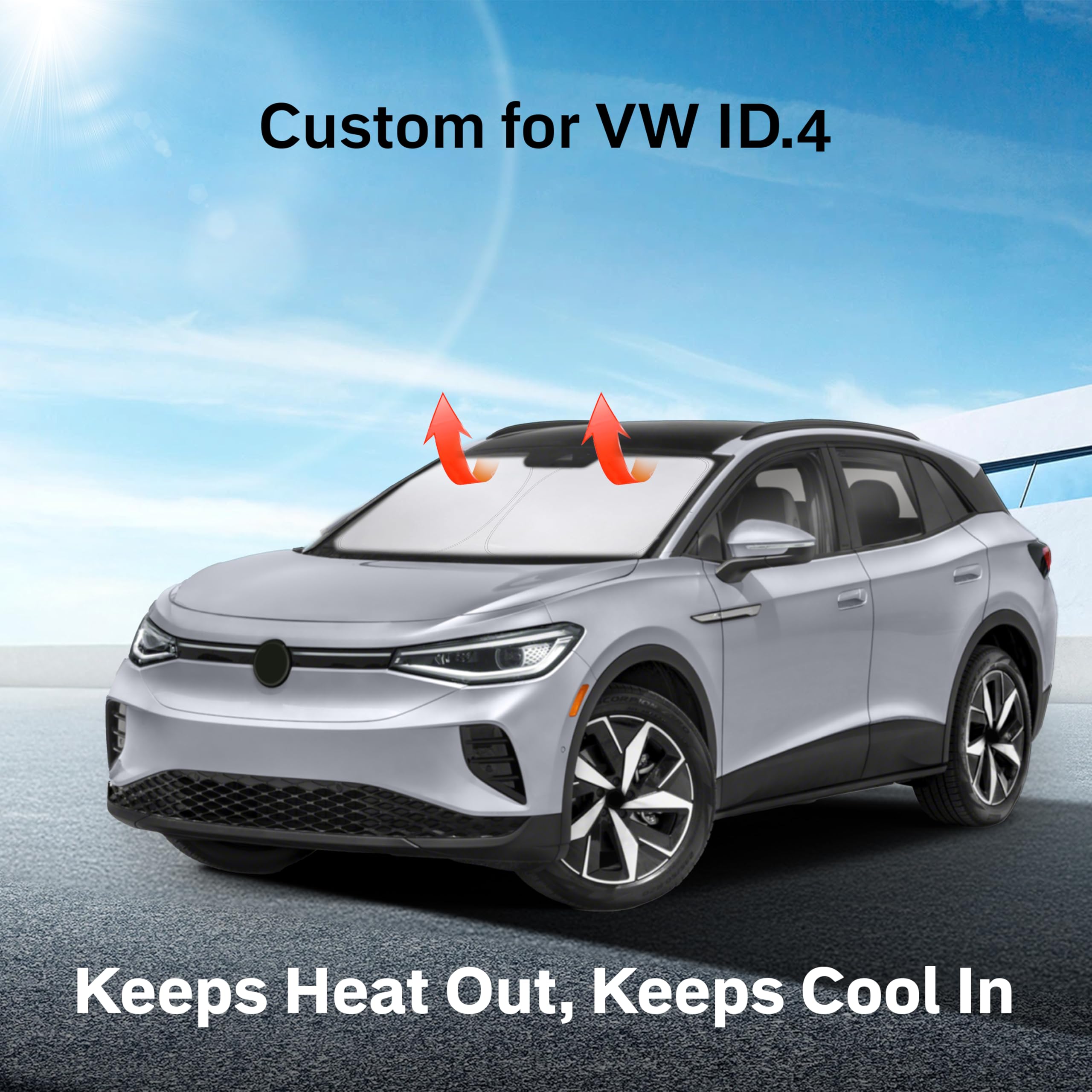 Windshield Sun Shade for Volkswagen Blocks UV Rays & Heat