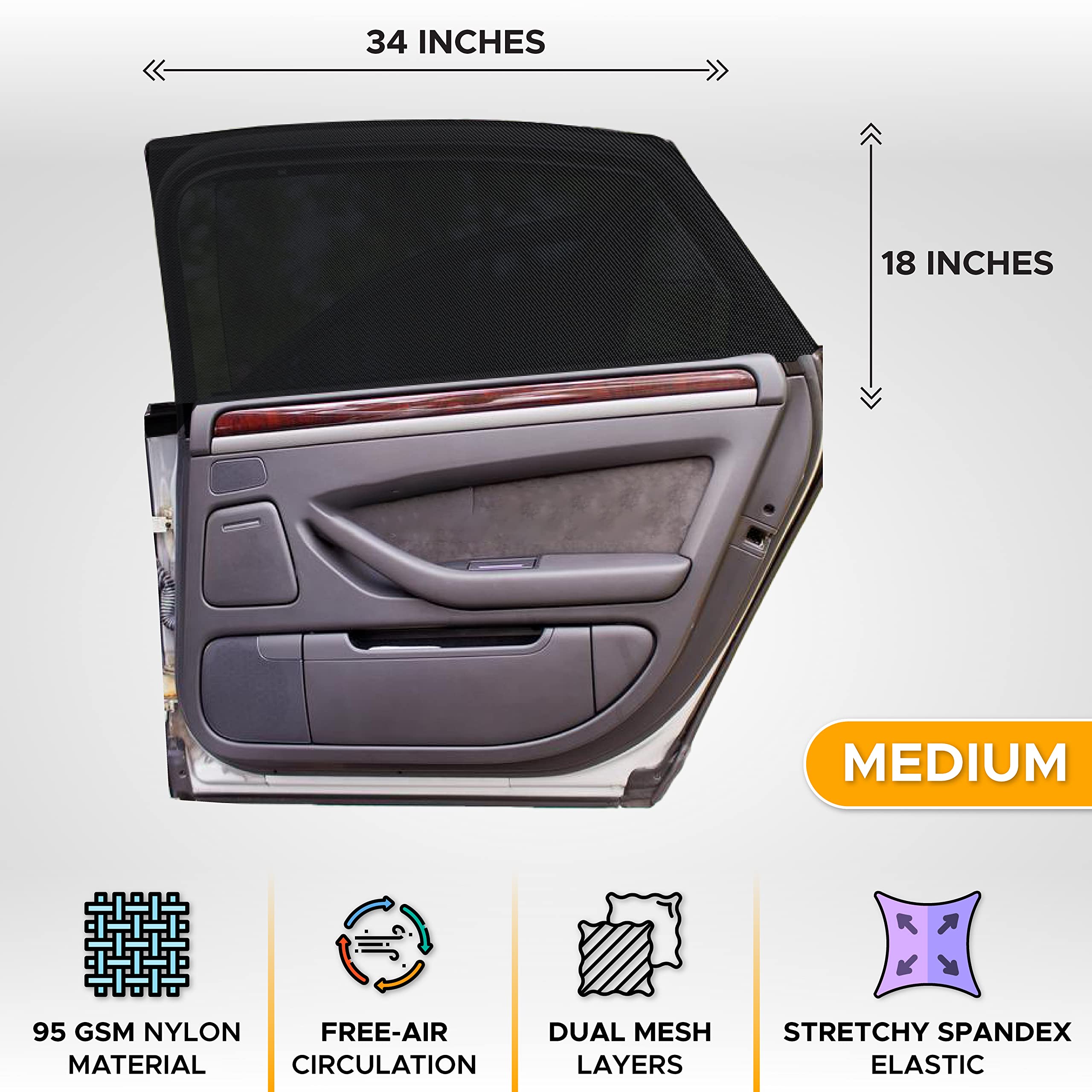 Car Window Screens for Camping | EcoNour 32