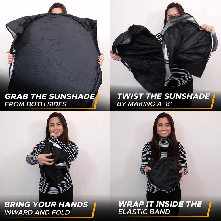 Car Windshield Sun Shade – Small Size Auto Interior Heat Protector