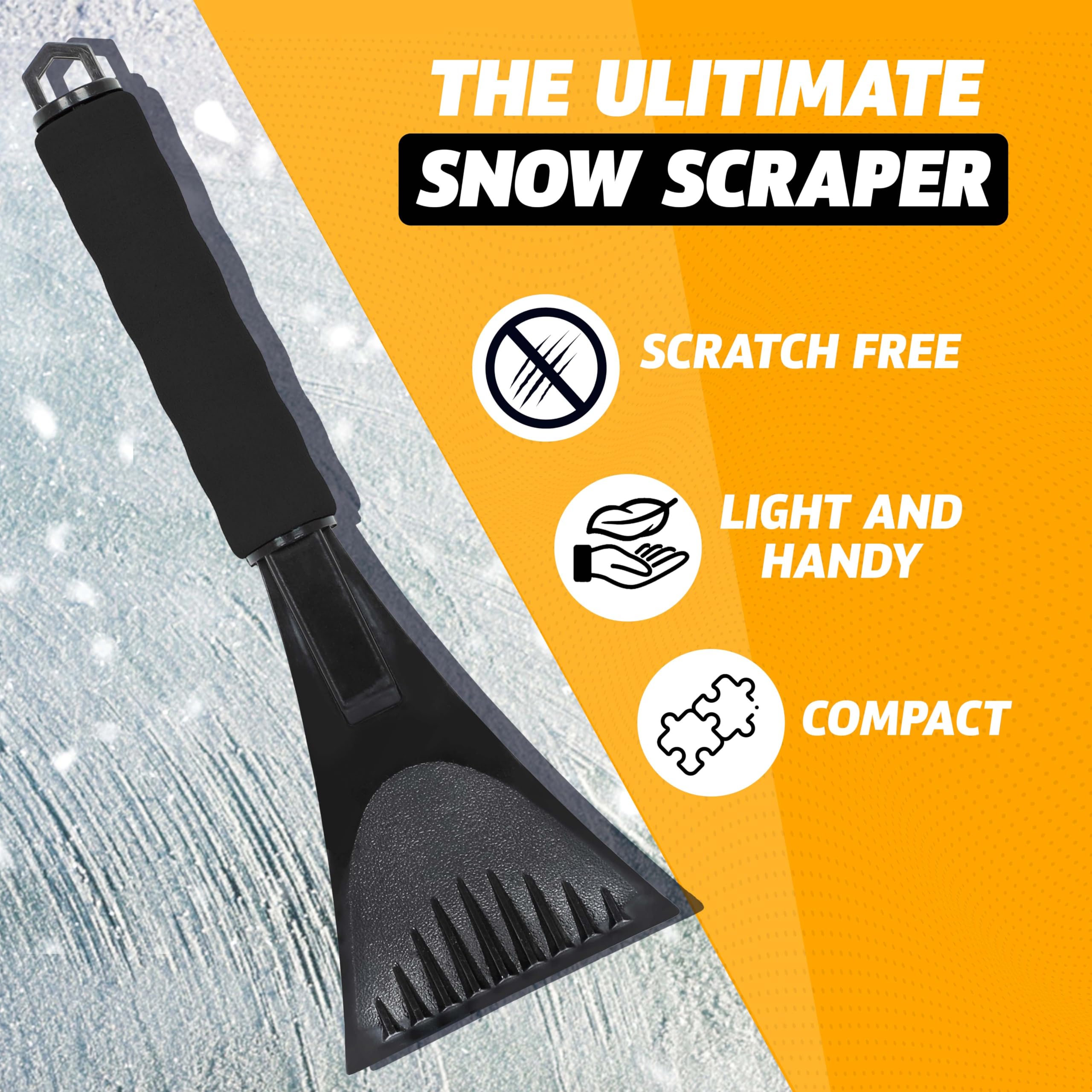 Windshield Ice Scraper 2-Pack | EcoNour Snow & Ice Removal
