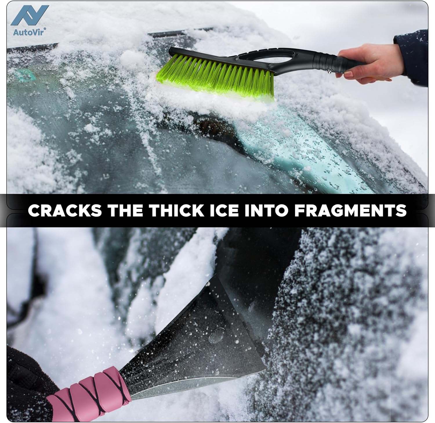 EcoNour Car Snow Brush & Ice Scraper for Car Windshield 27